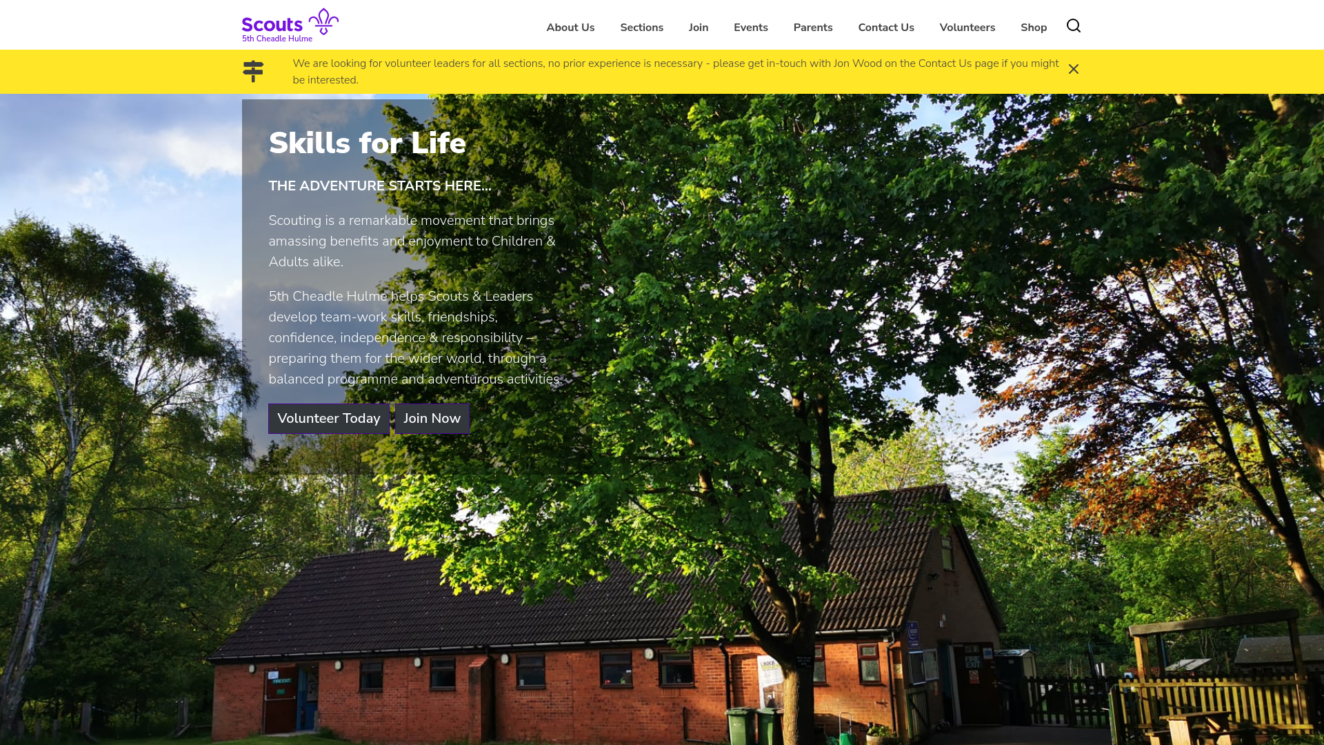 Website screenshot