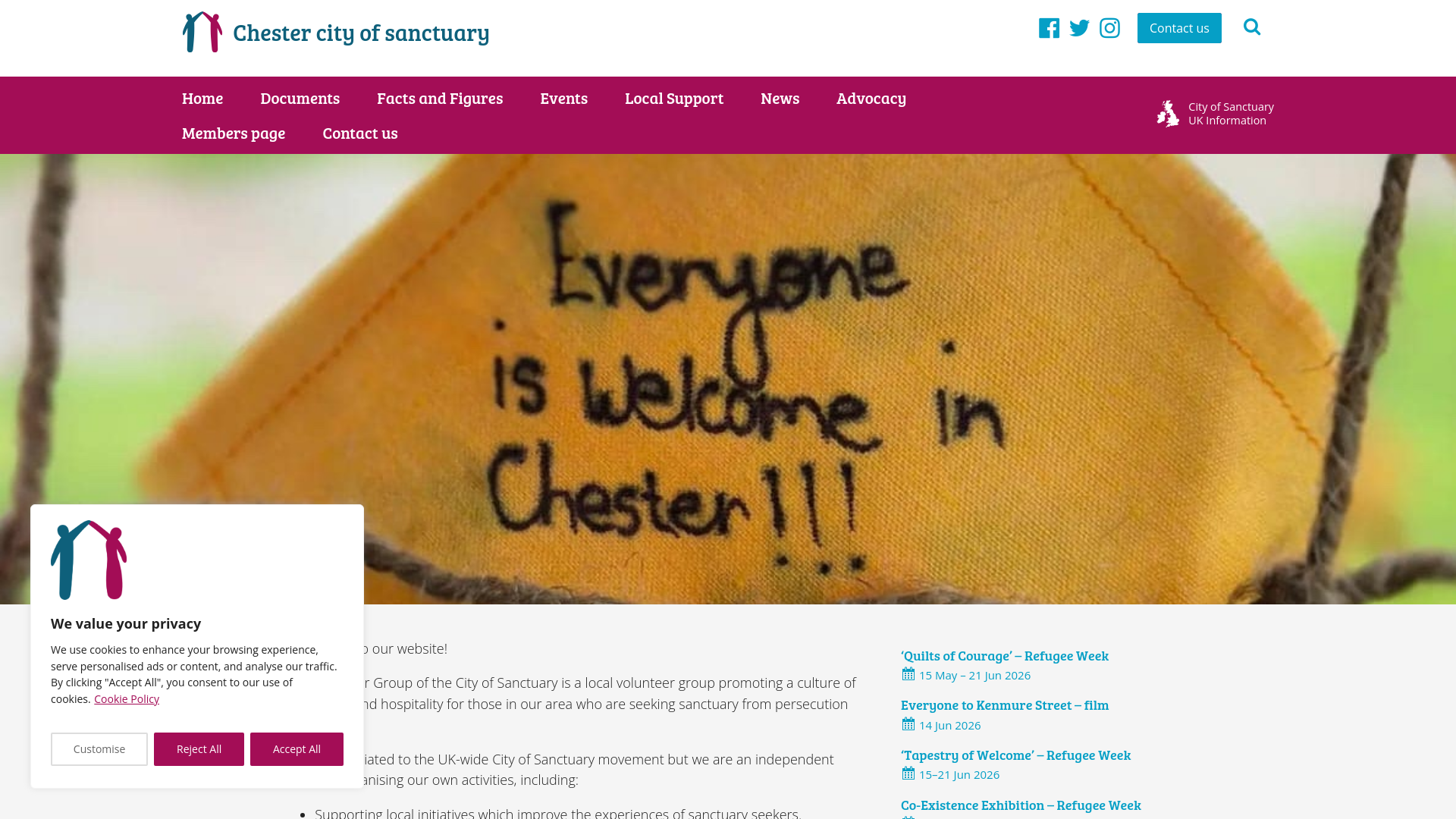 Website screenshot