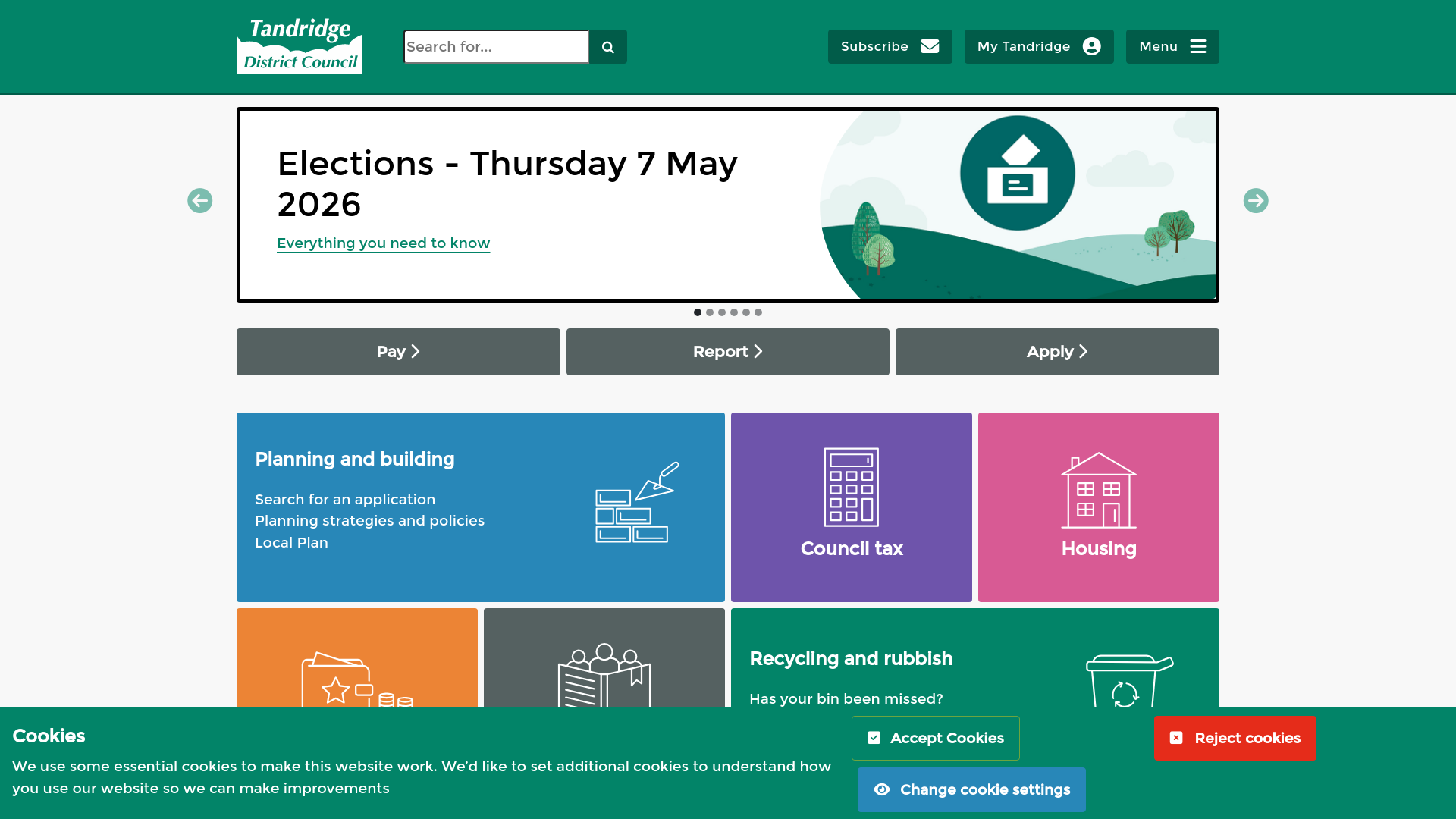 Website screenshot