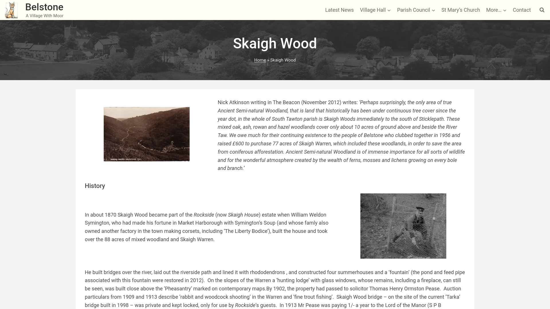 Website screenshot