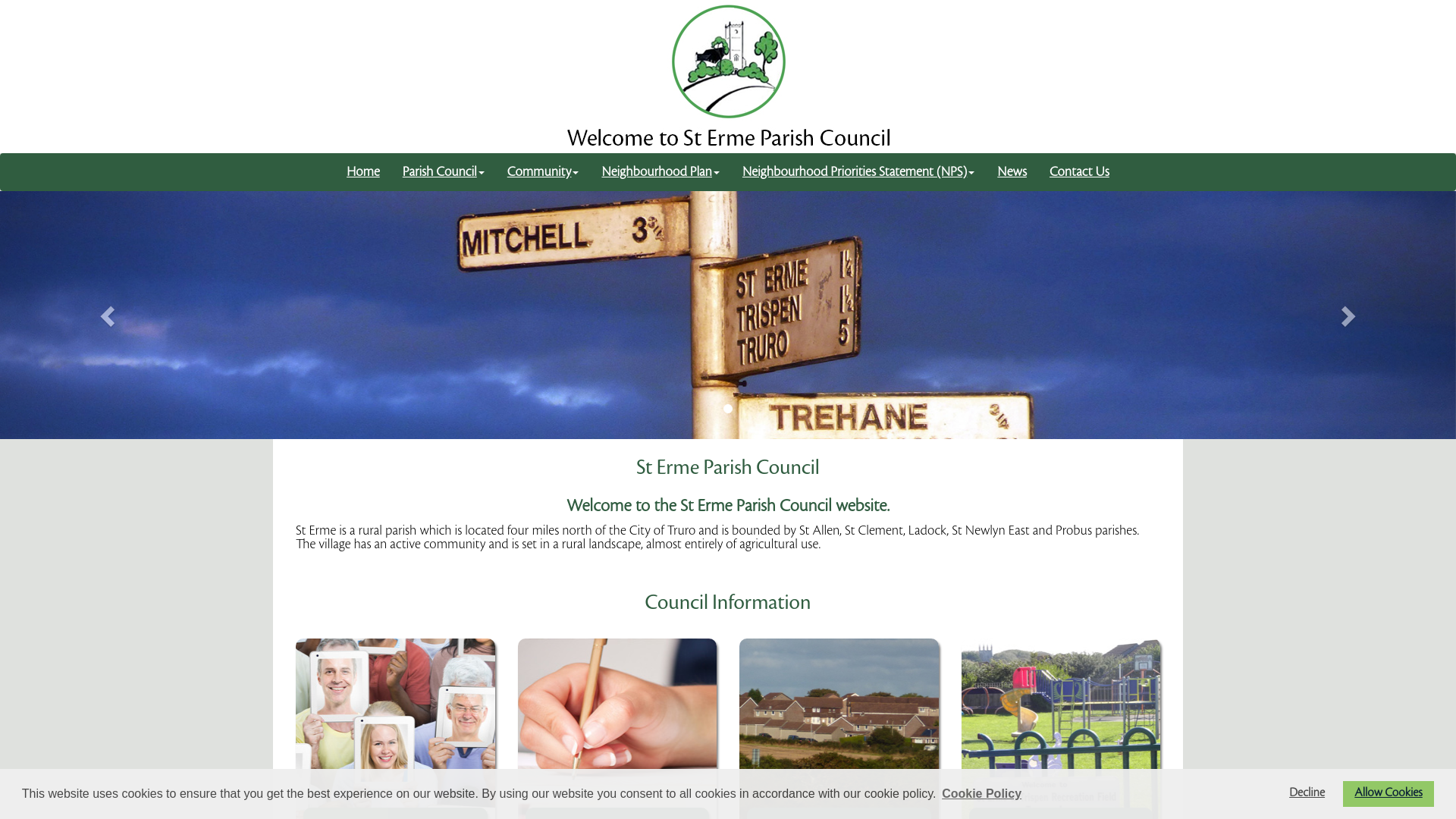 Website screenshot
