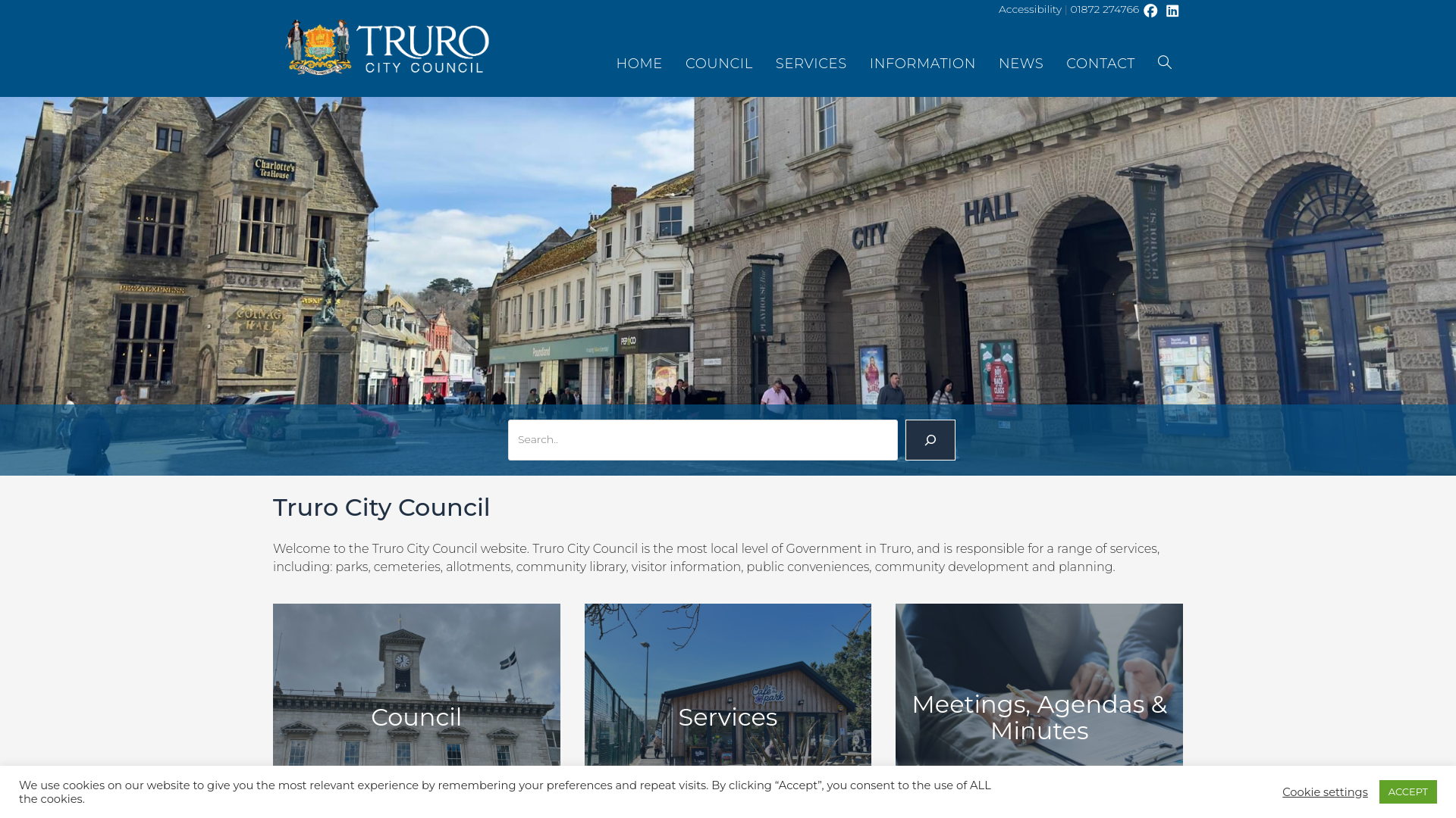 Website screenshot