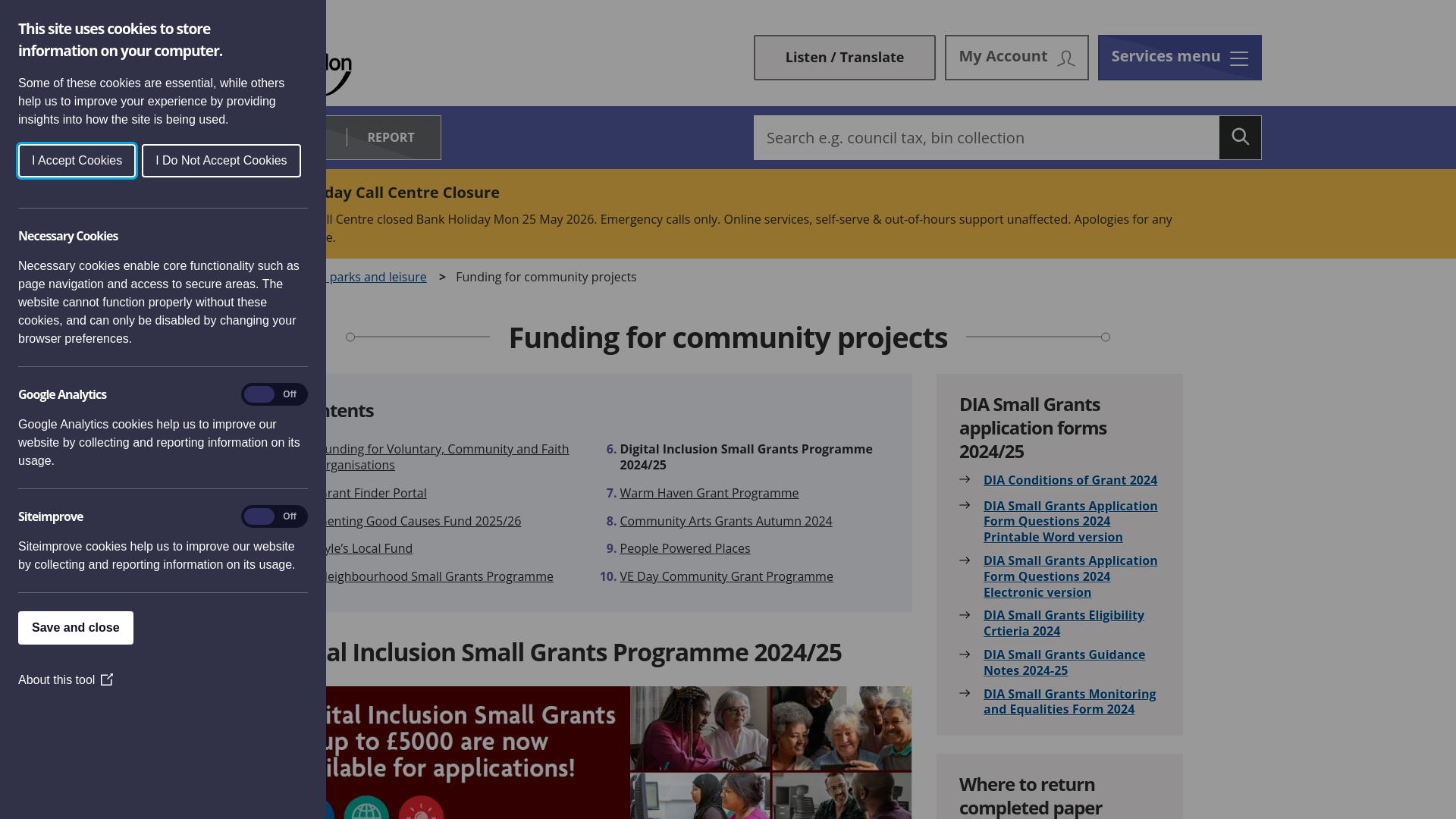 Website screenshot