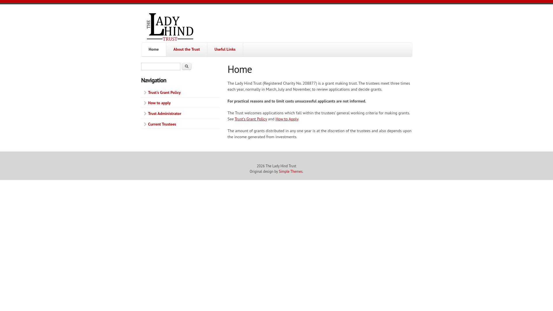 Website screenshot