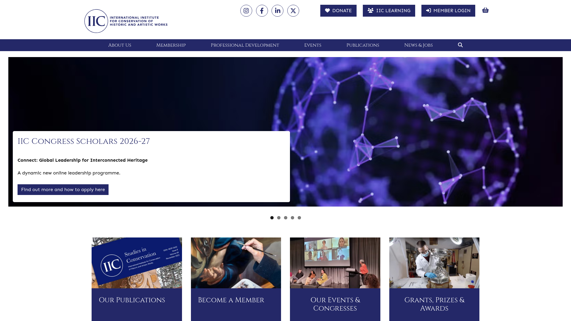 Website screenshot