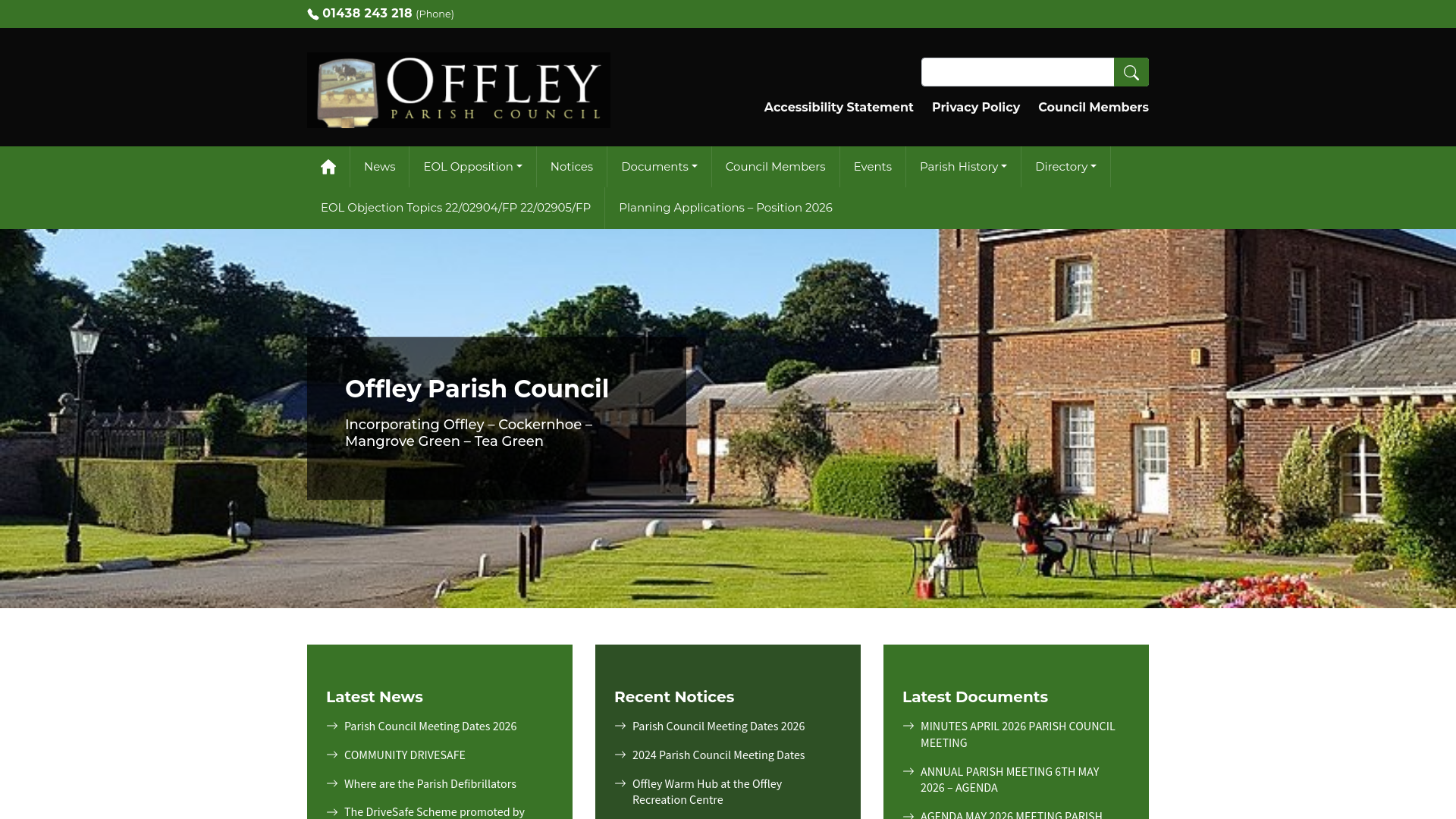 Website screenshot