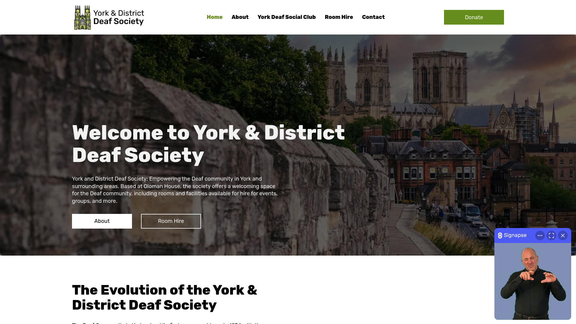 Website screenshot