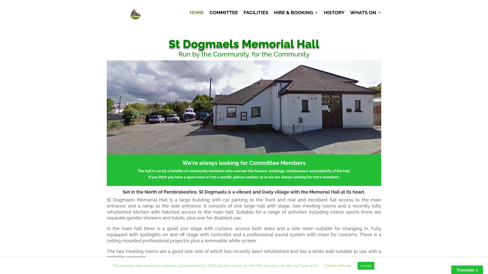 Website screenshot
