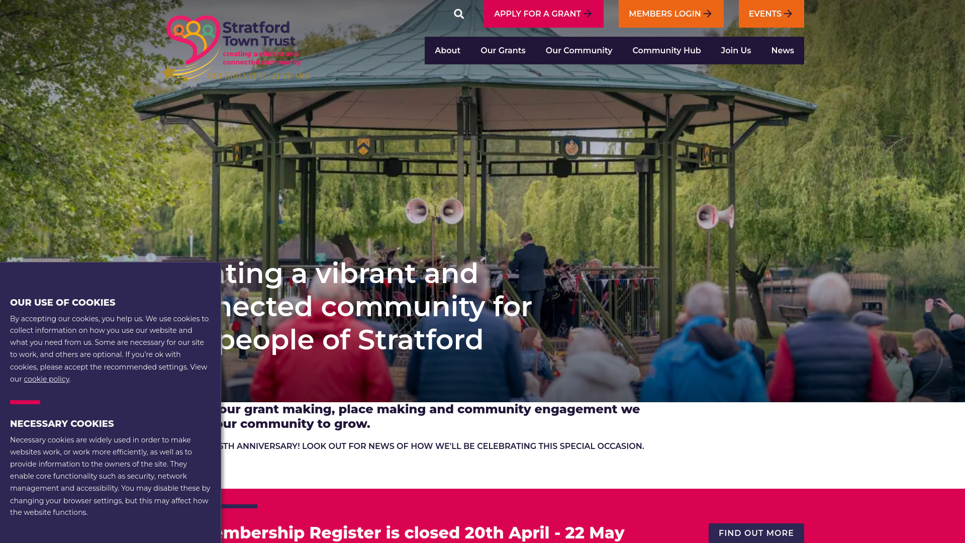 Website screenshot