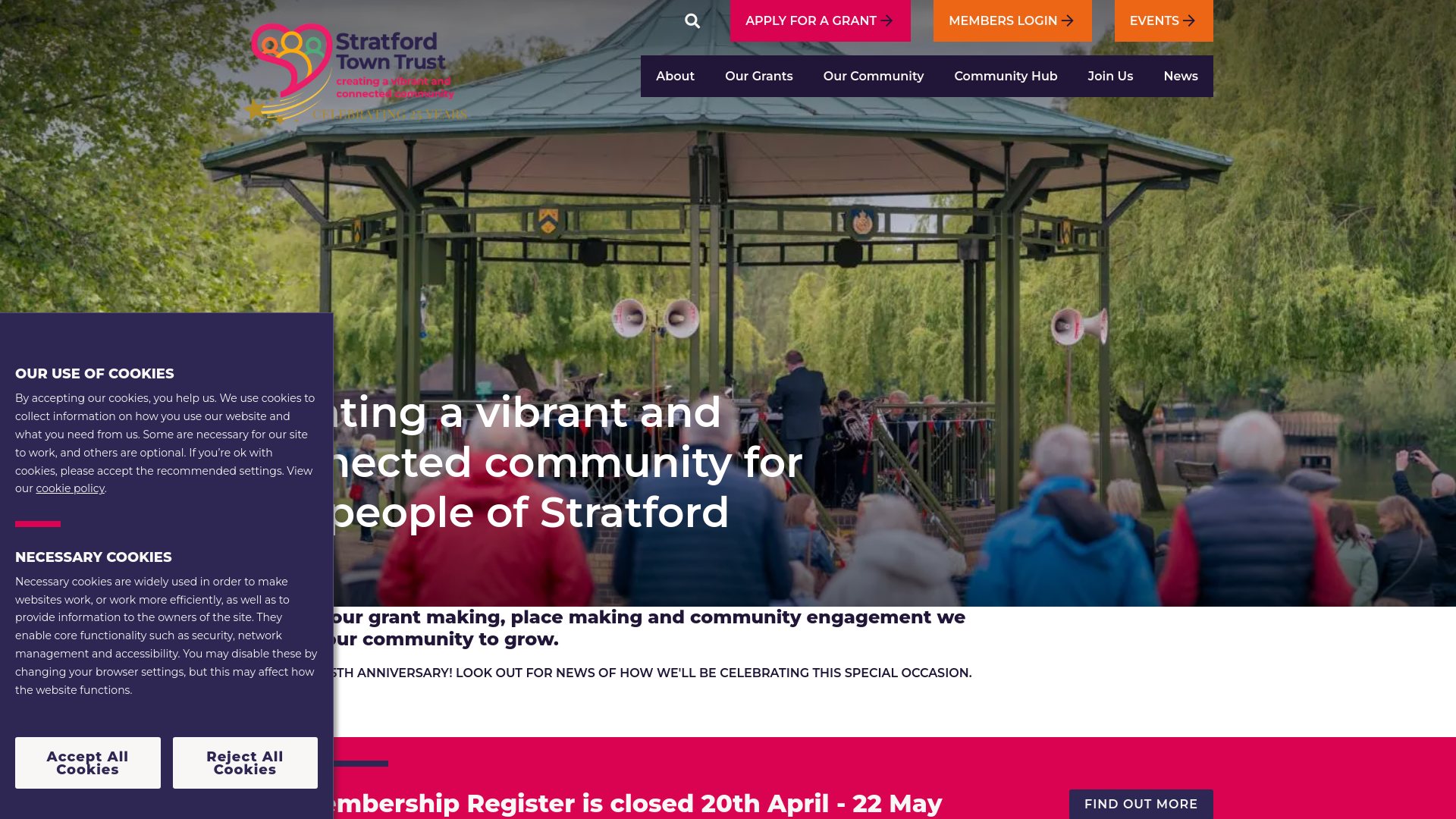 Website screenshot