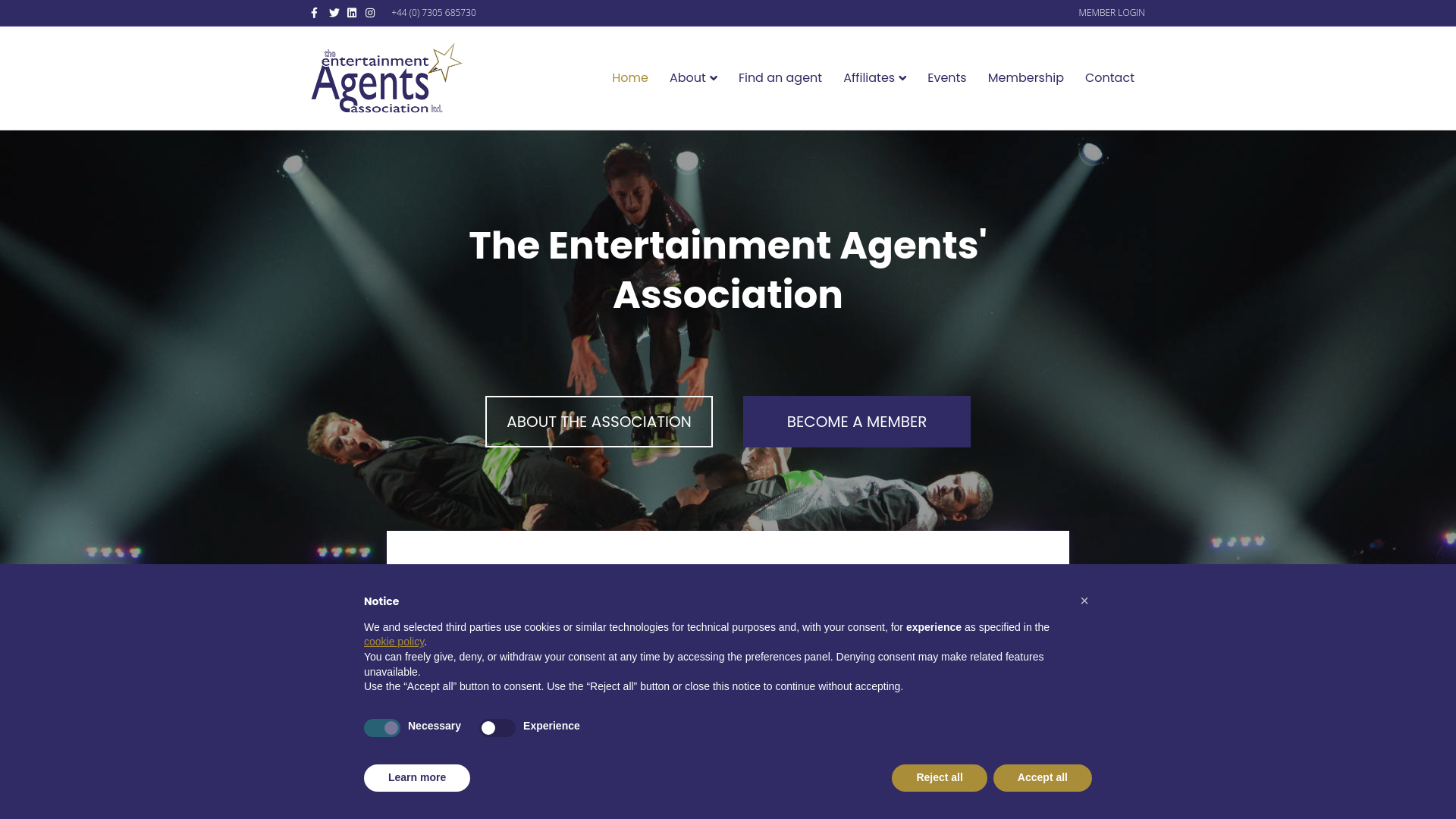 Website screenshot
