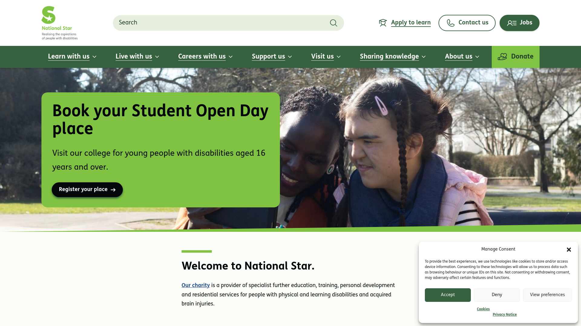 Website screenshot