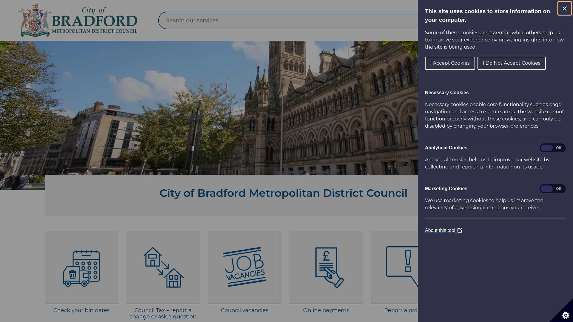 Website screenshot