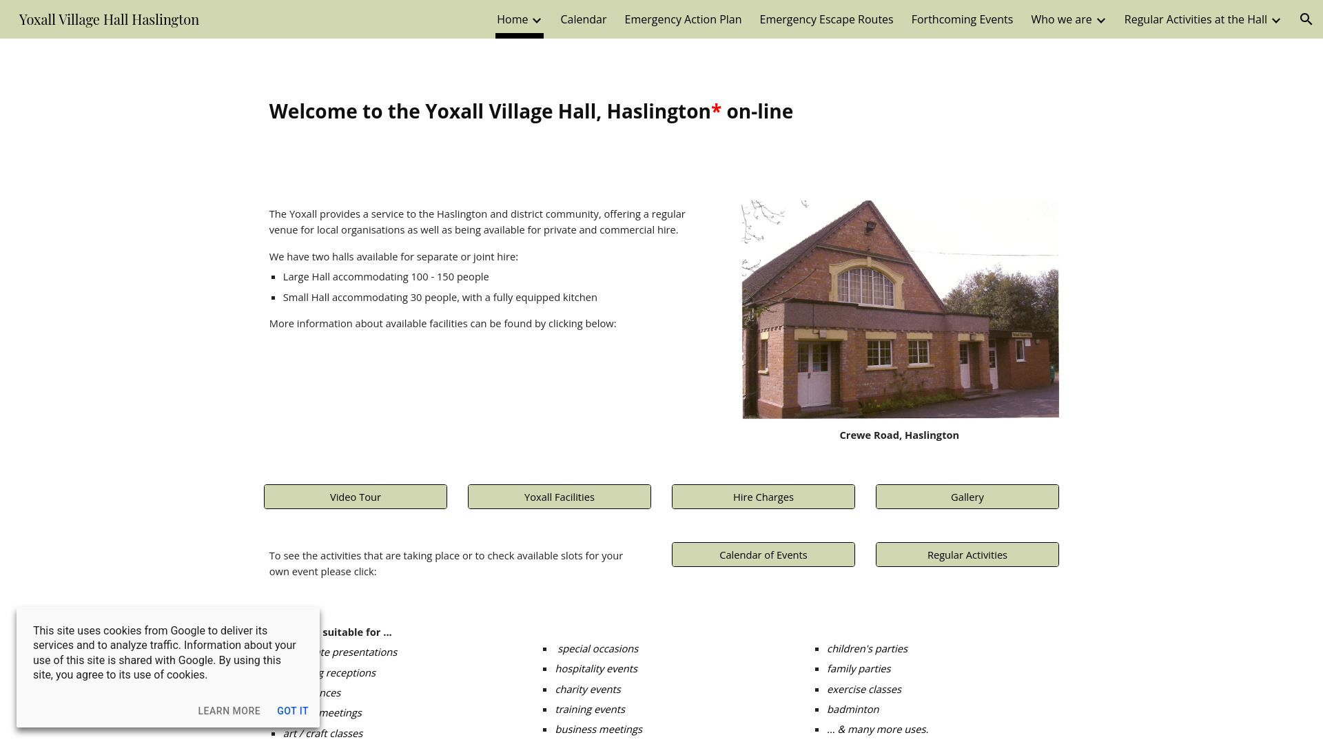 Website screenshot