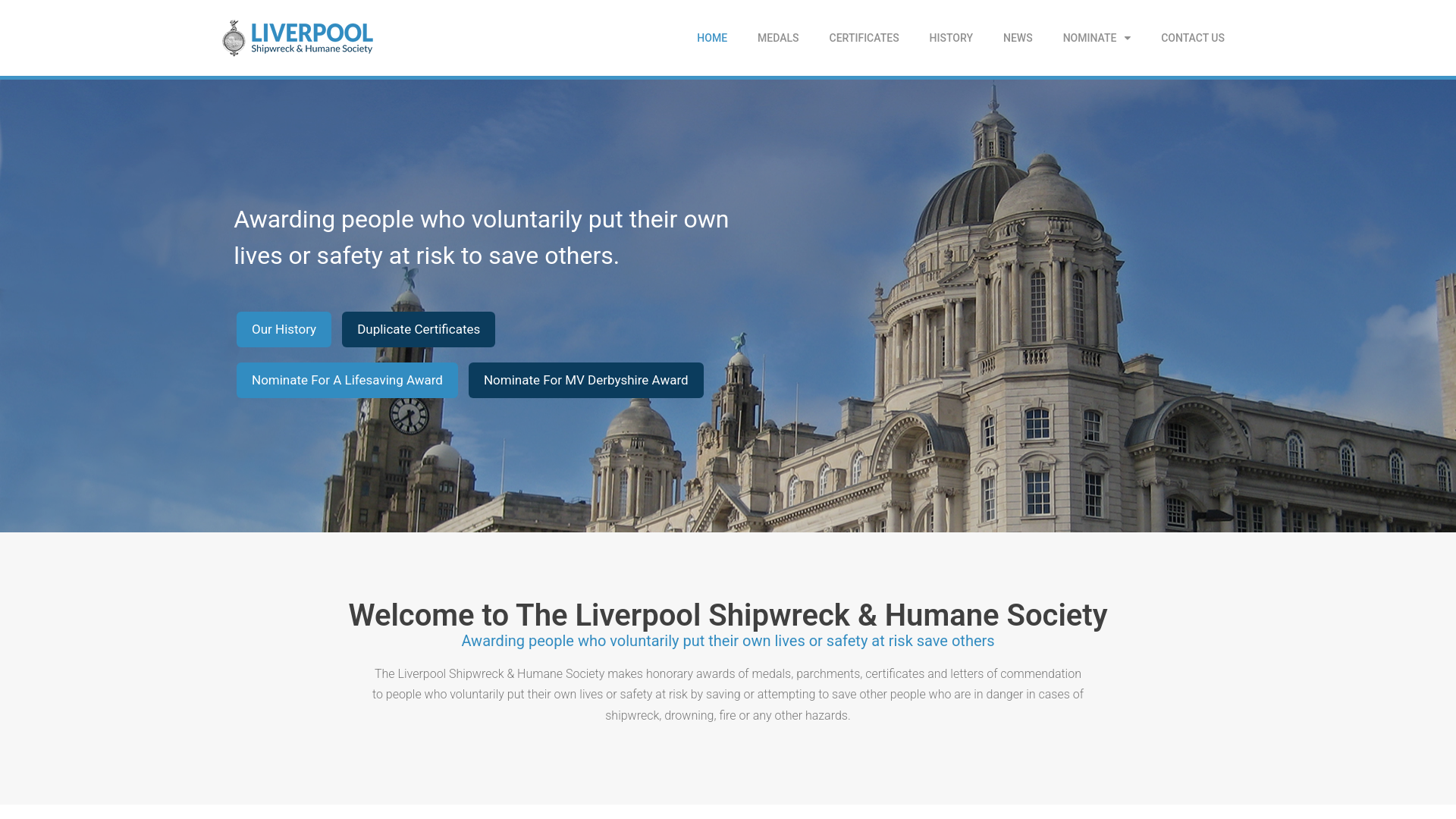 Website screenshot