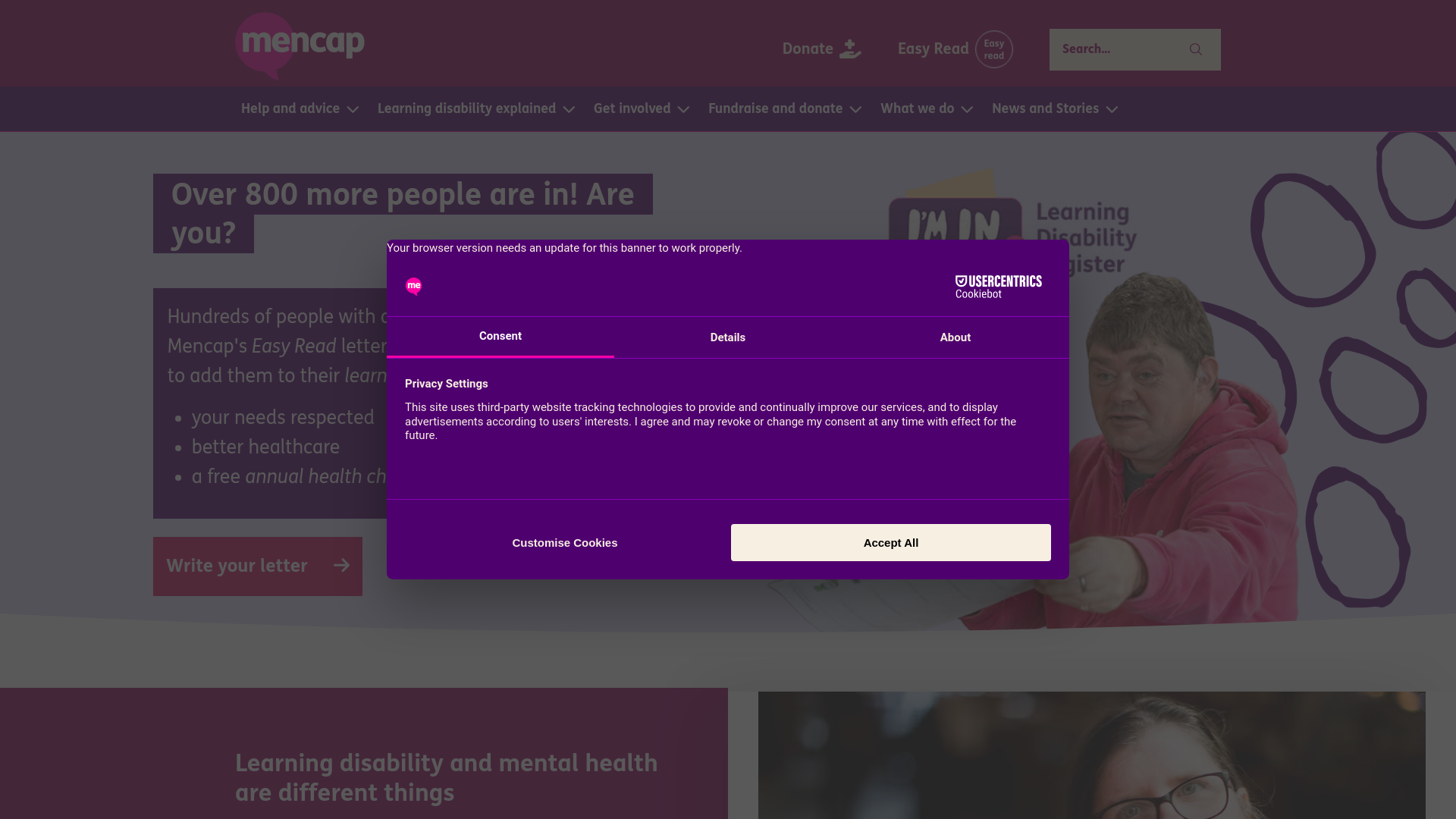 Website screenshot