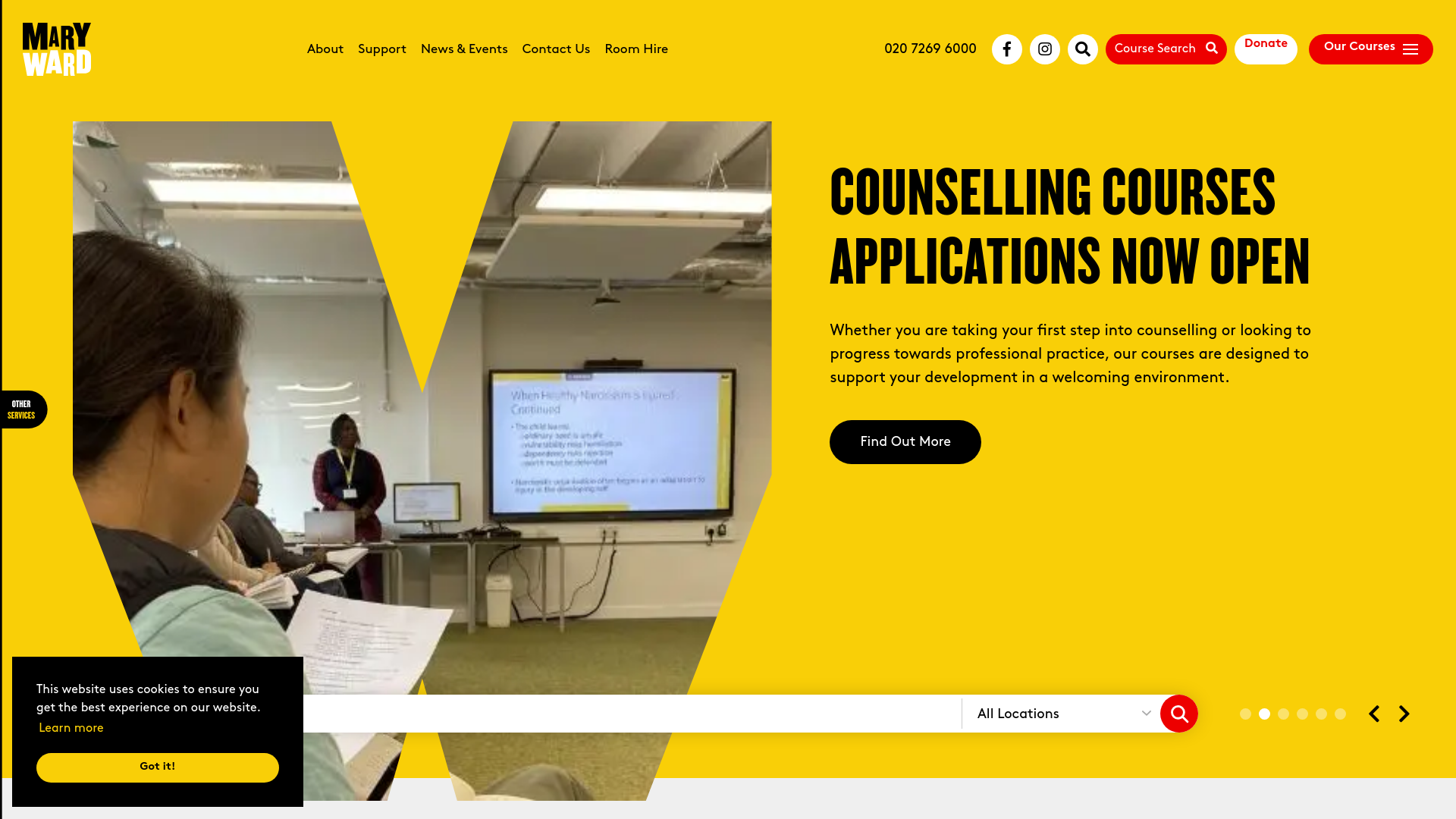 Website screenshot