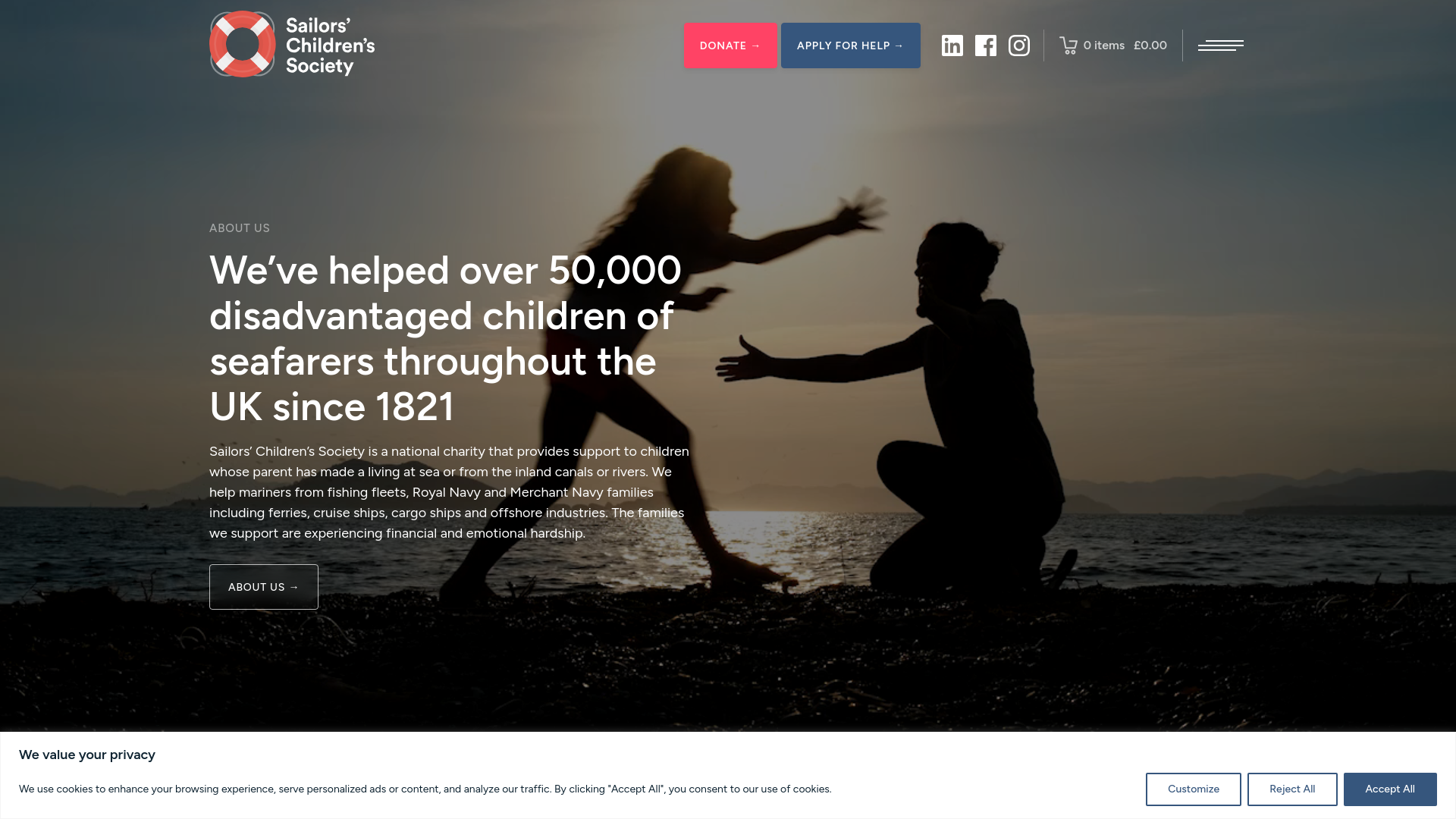 Website screenshot