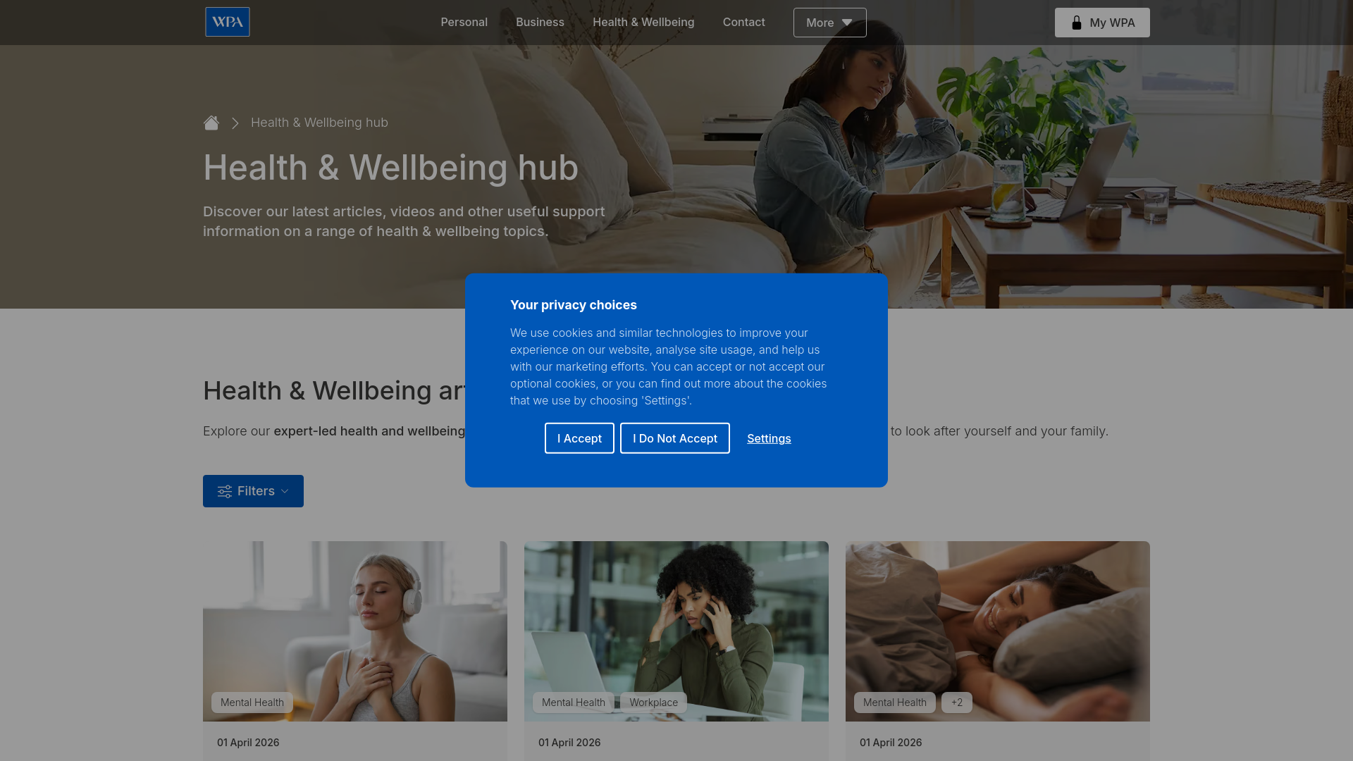 Website screenshot