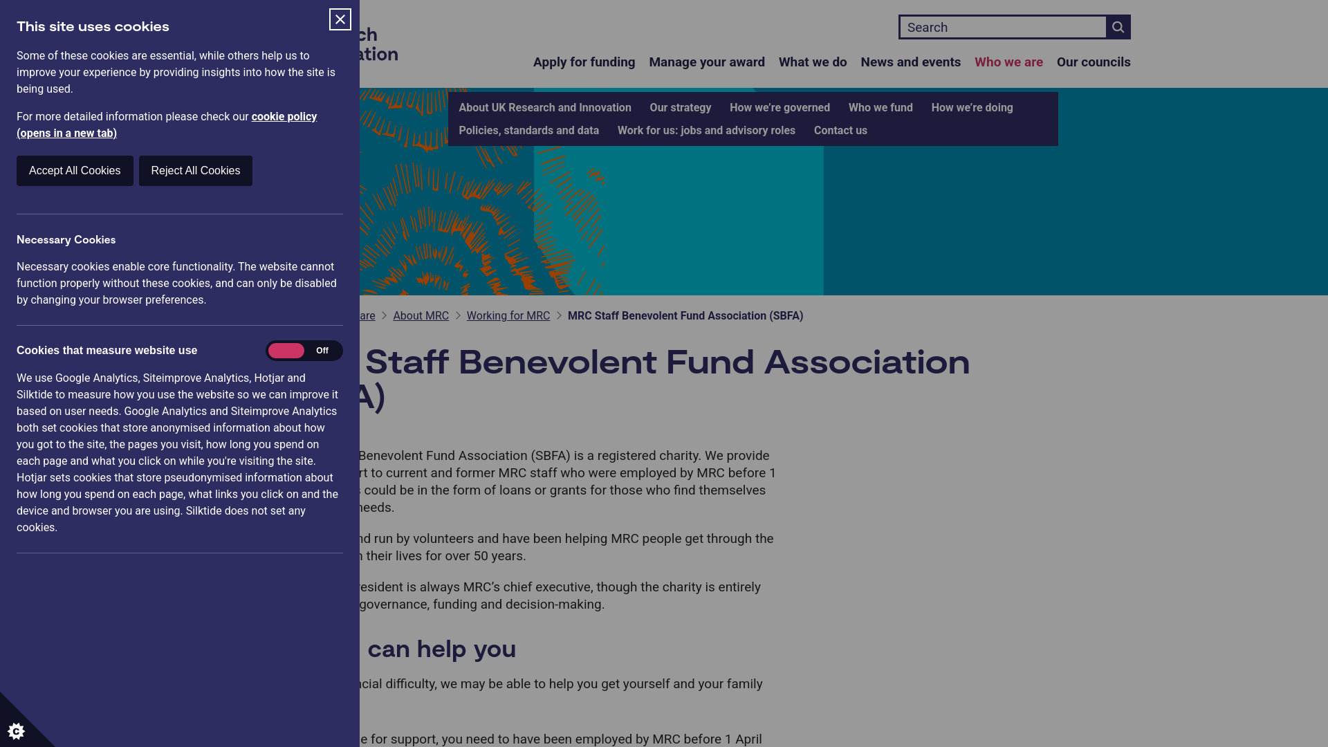 Website screenshot
