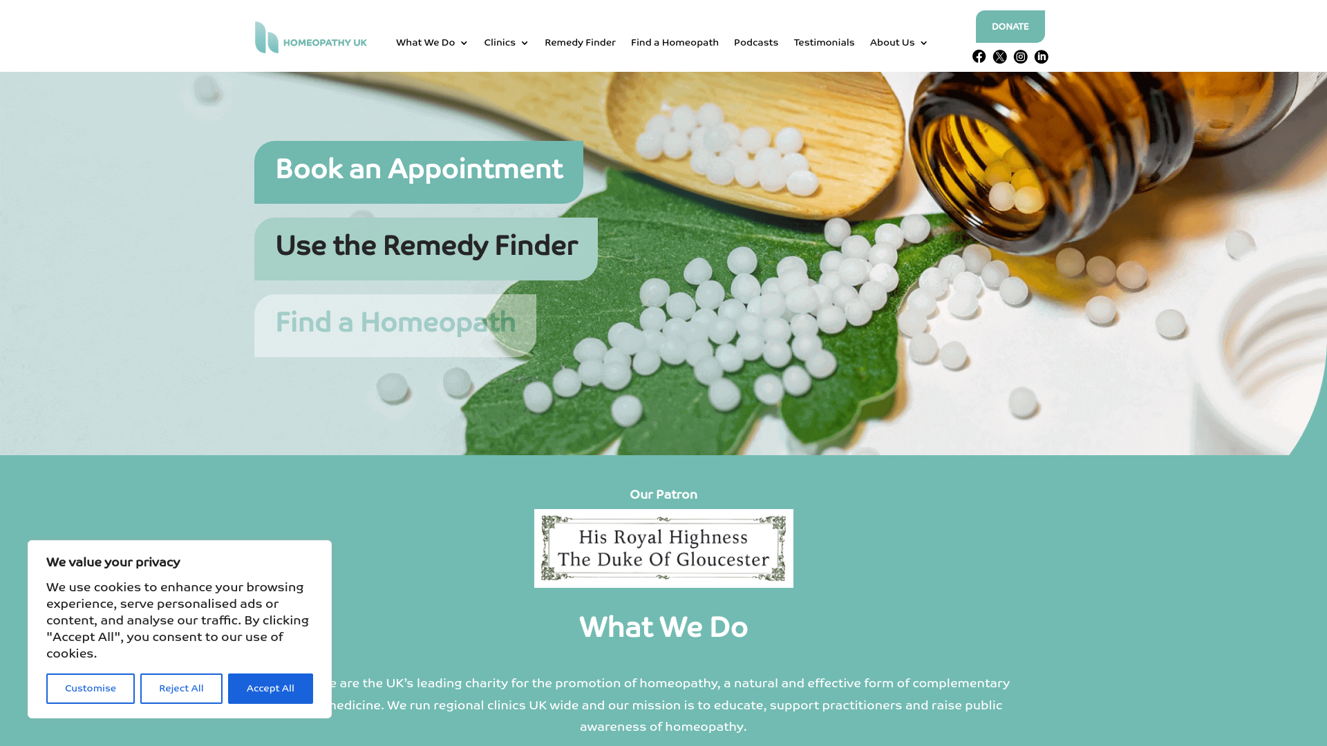 Website screenshot