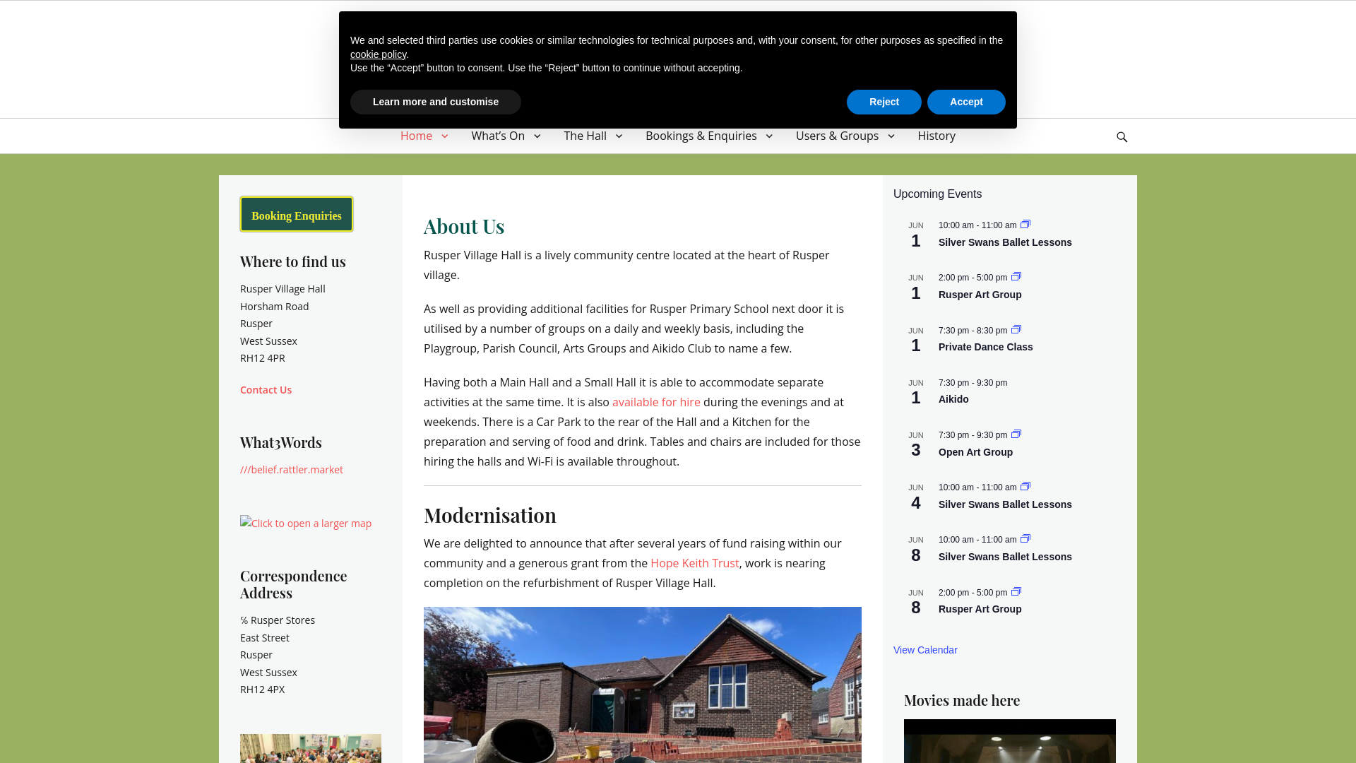 Website screenshot