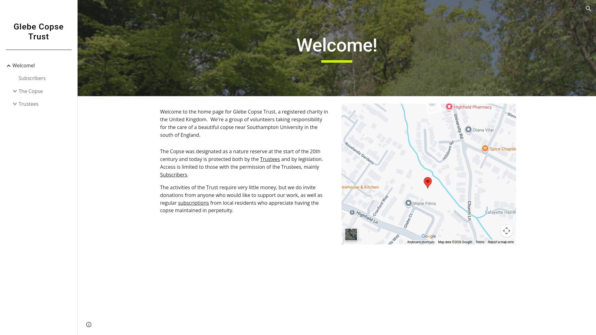 Website screenshot
