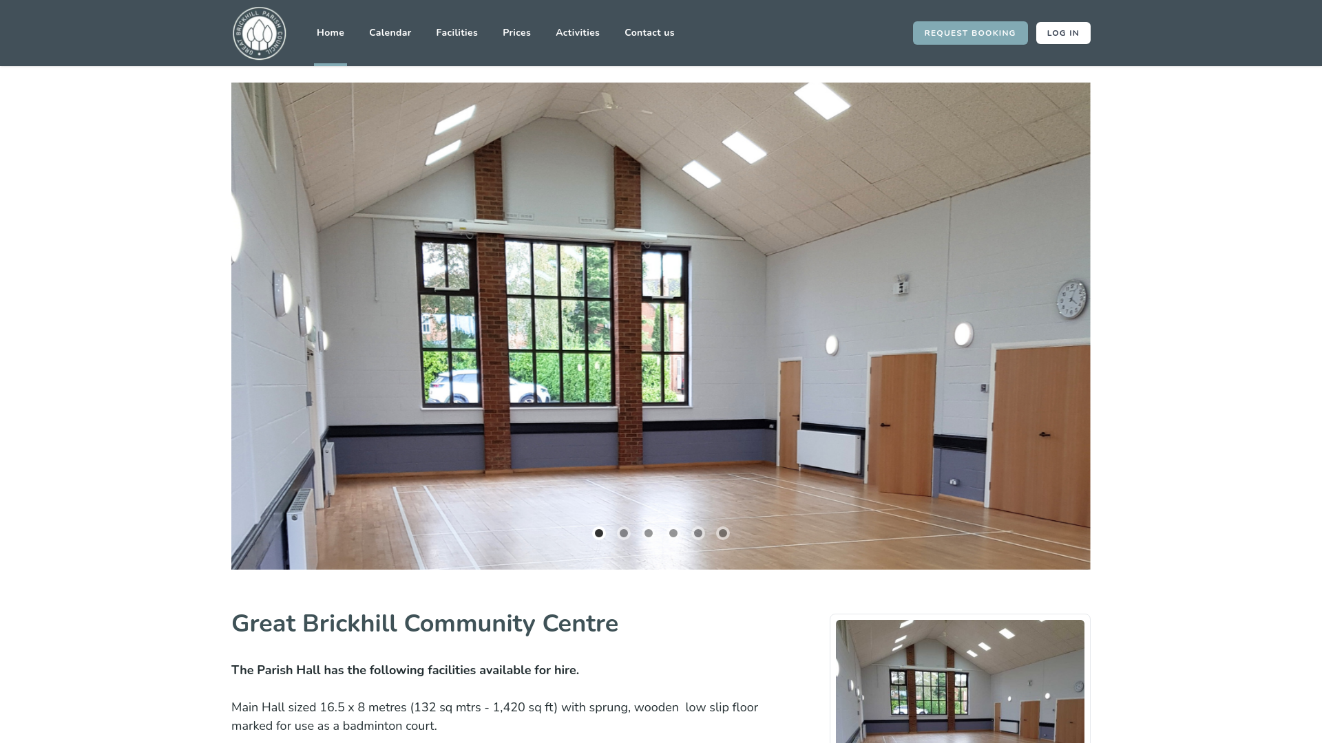 Website screenshot