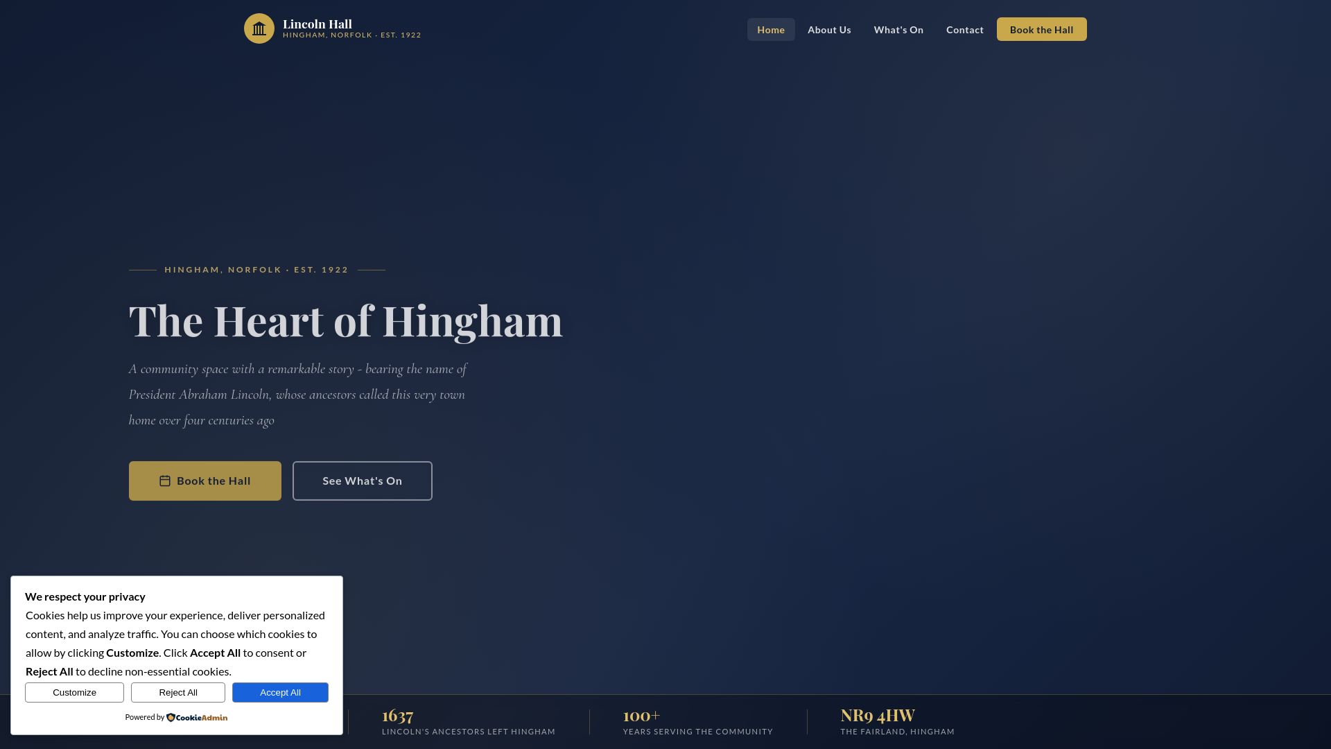 Website screenshot