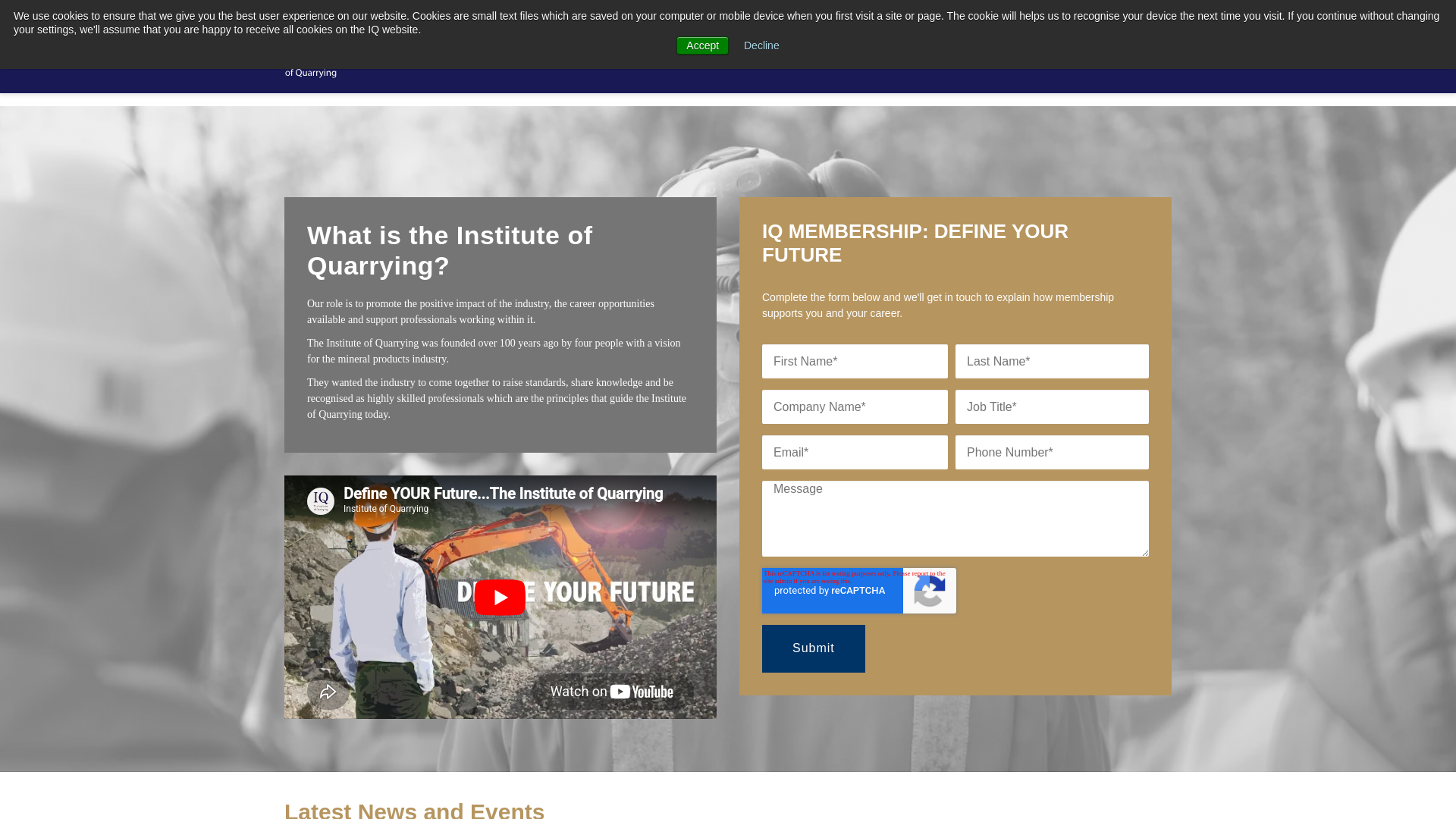 Website screenshot