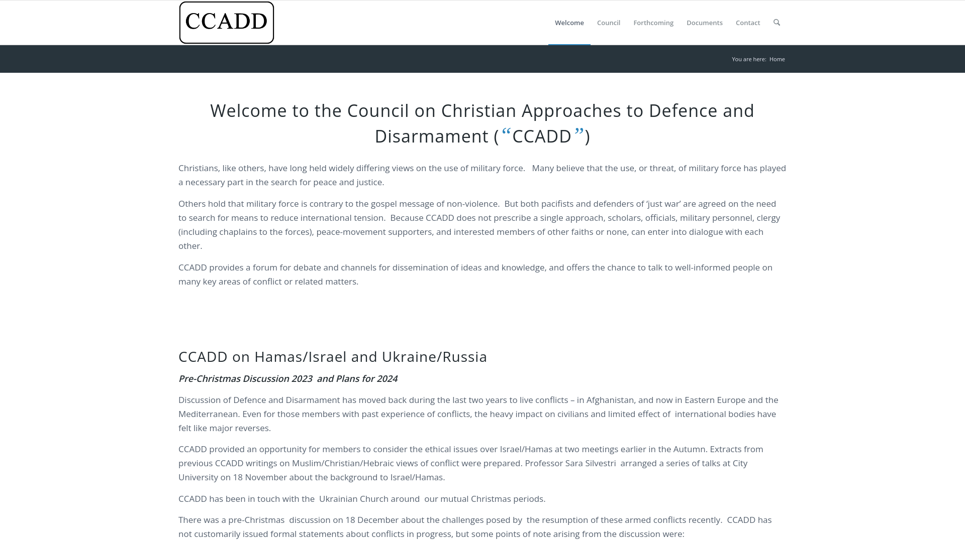 Website screenshot