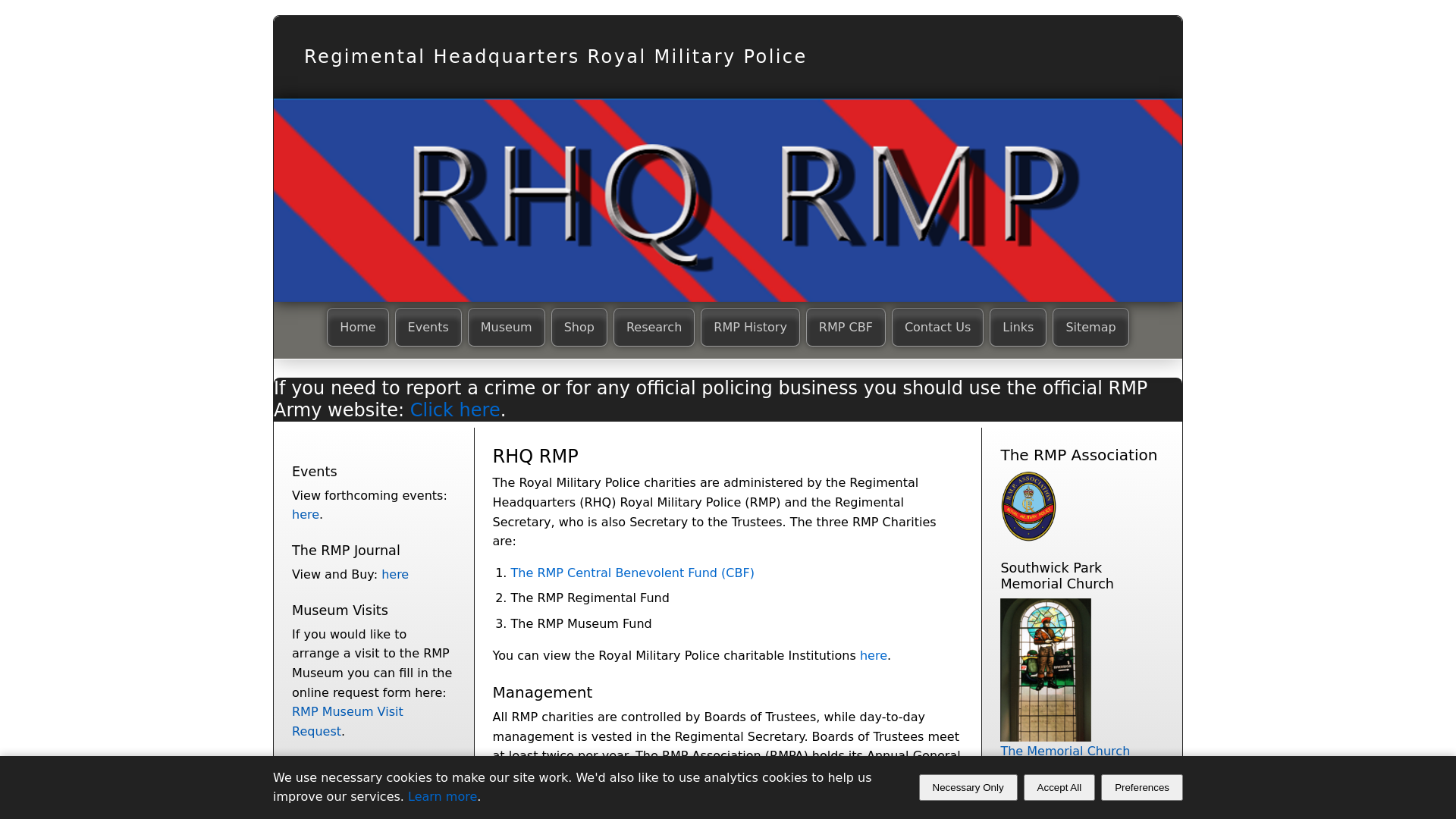 Website screenshot