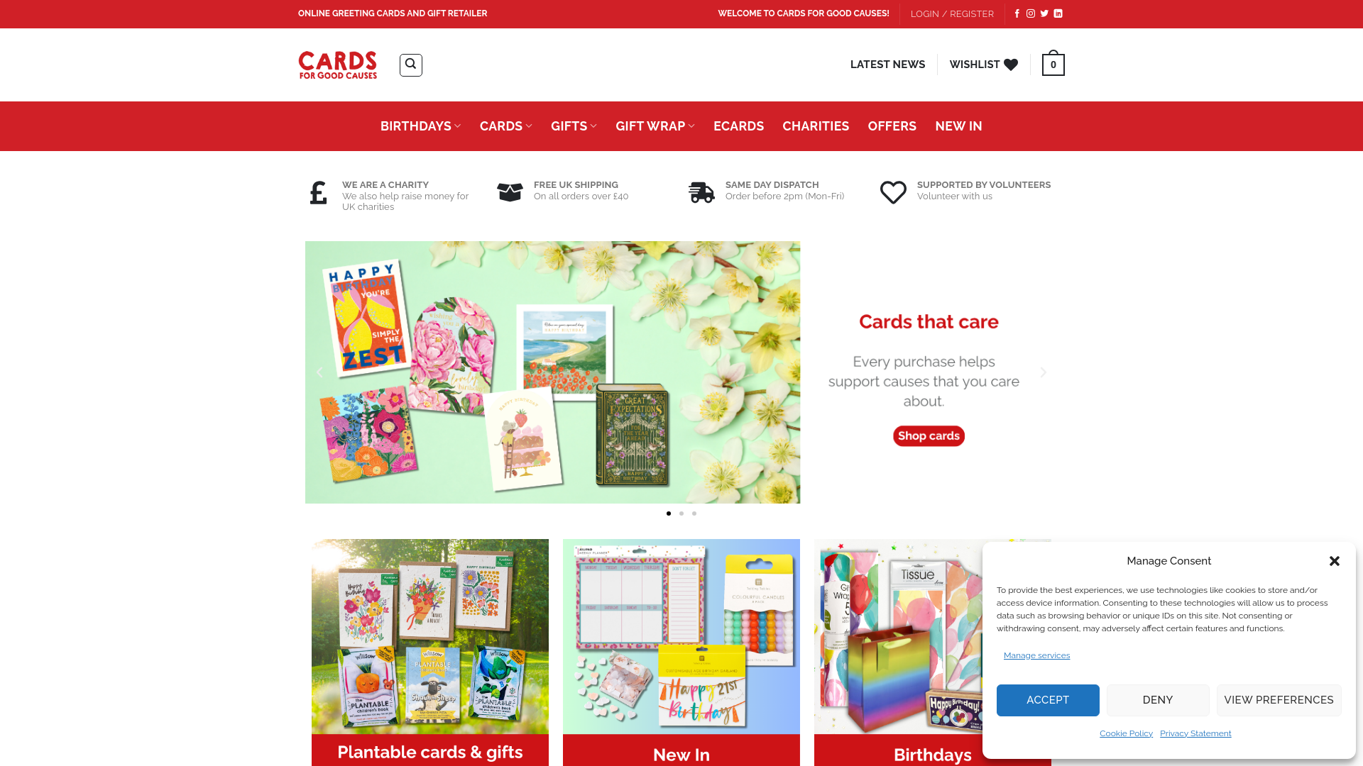 Website screenshot
