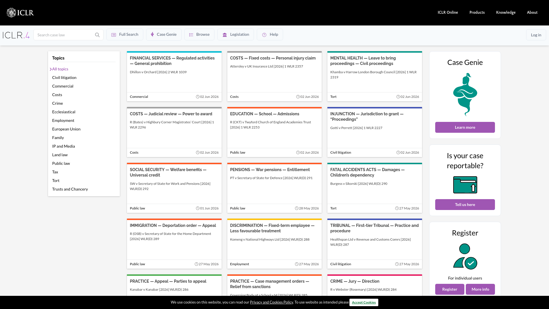 Website screenshot