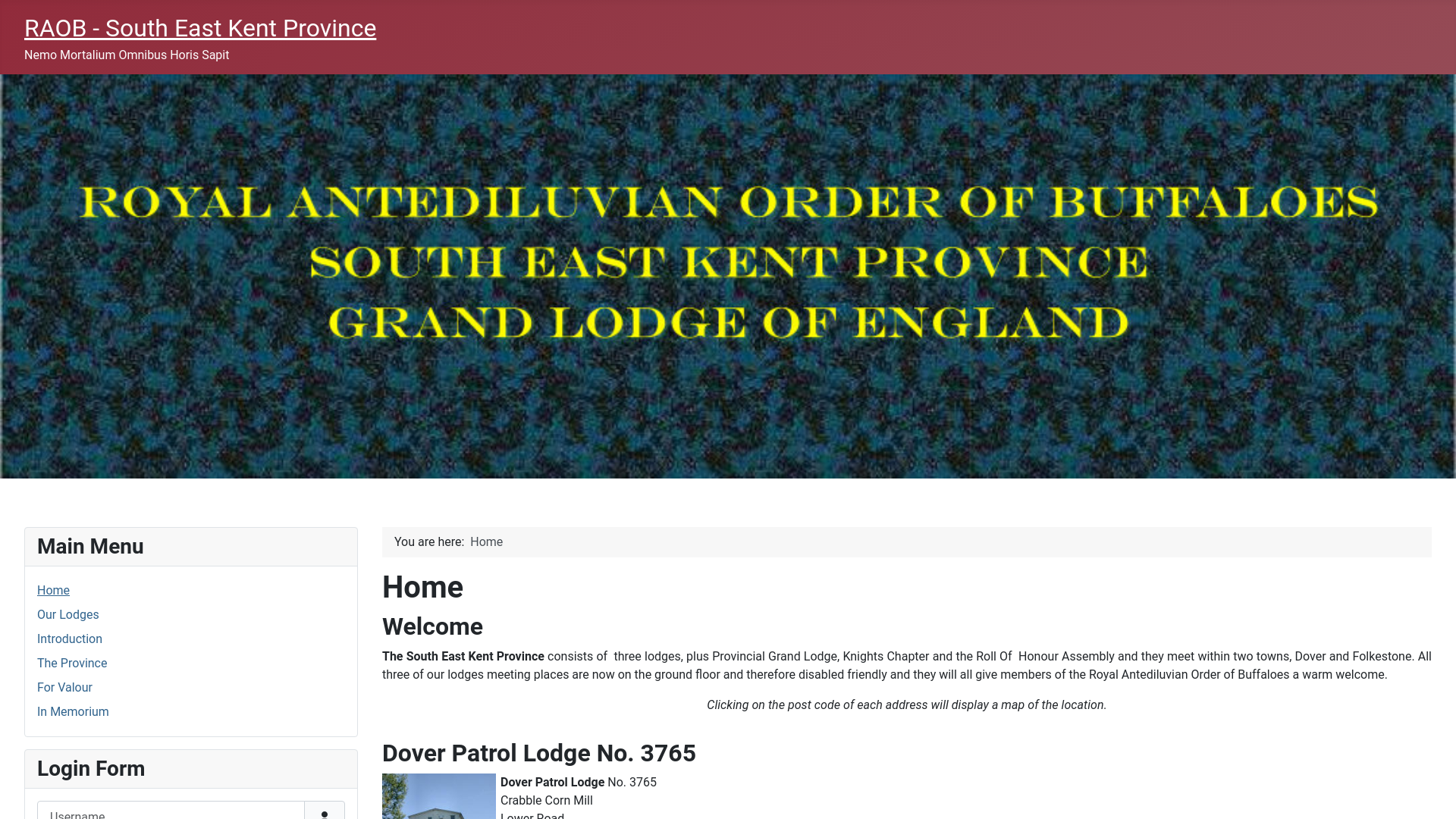 Website screenshot