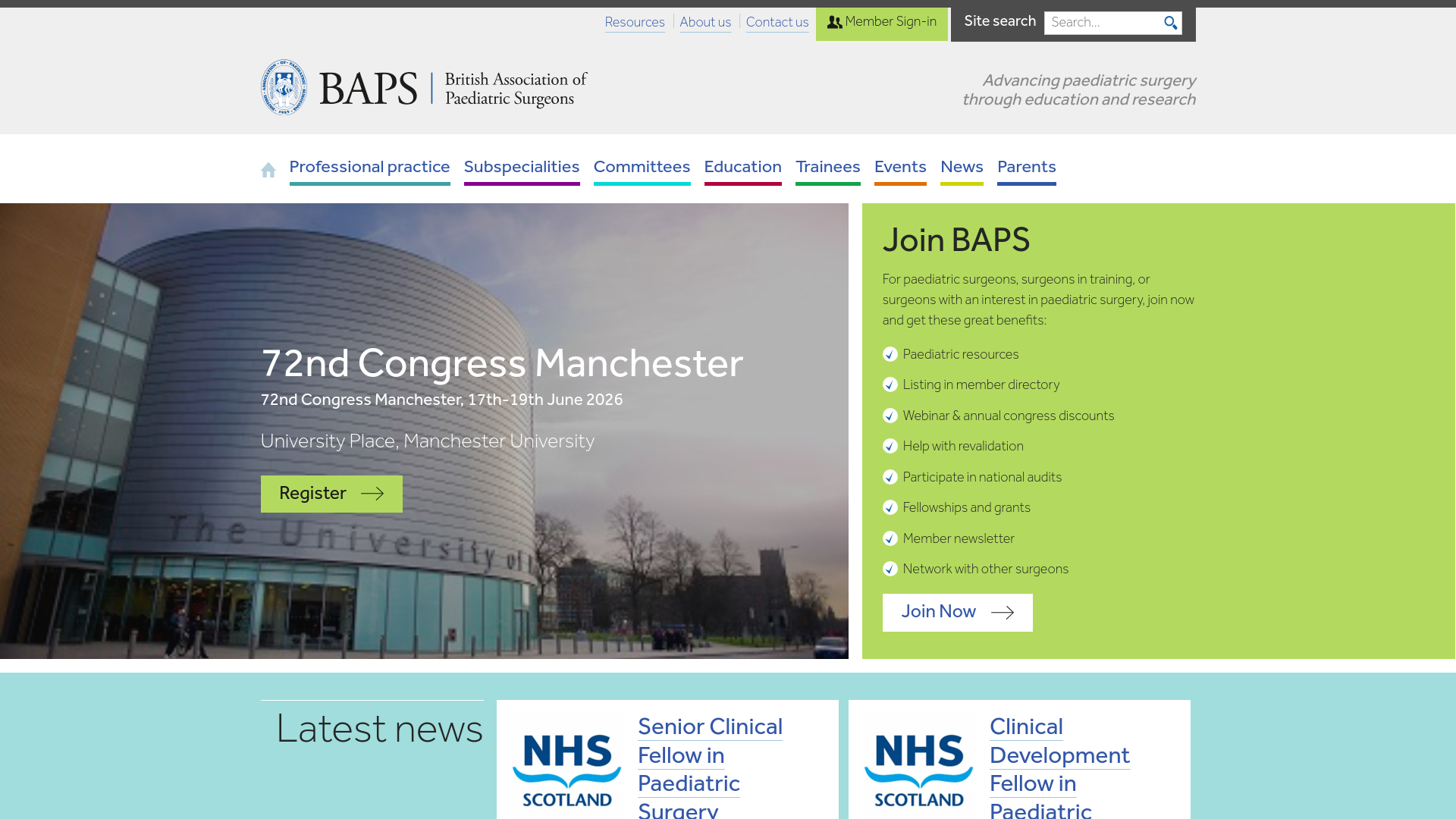 Website screenshot