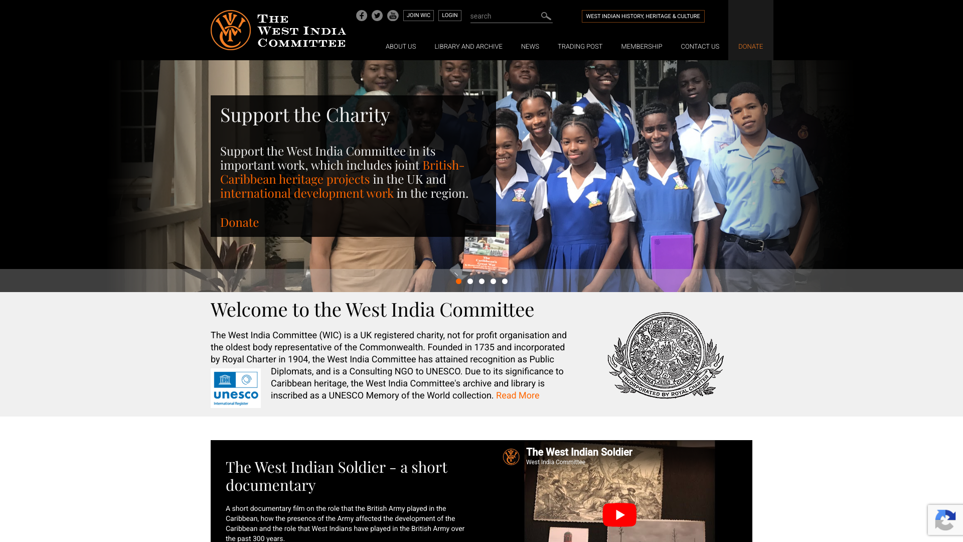 Website screenshot