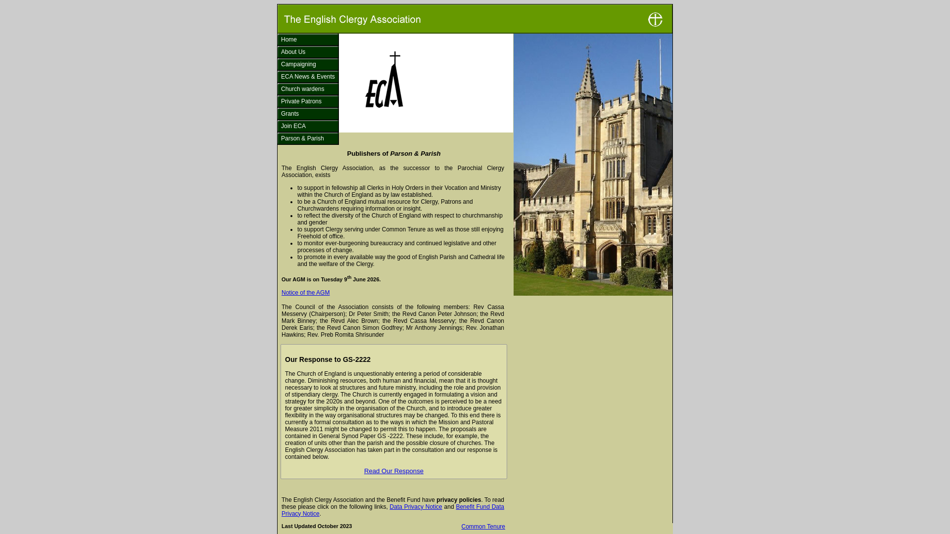 Website screenshot