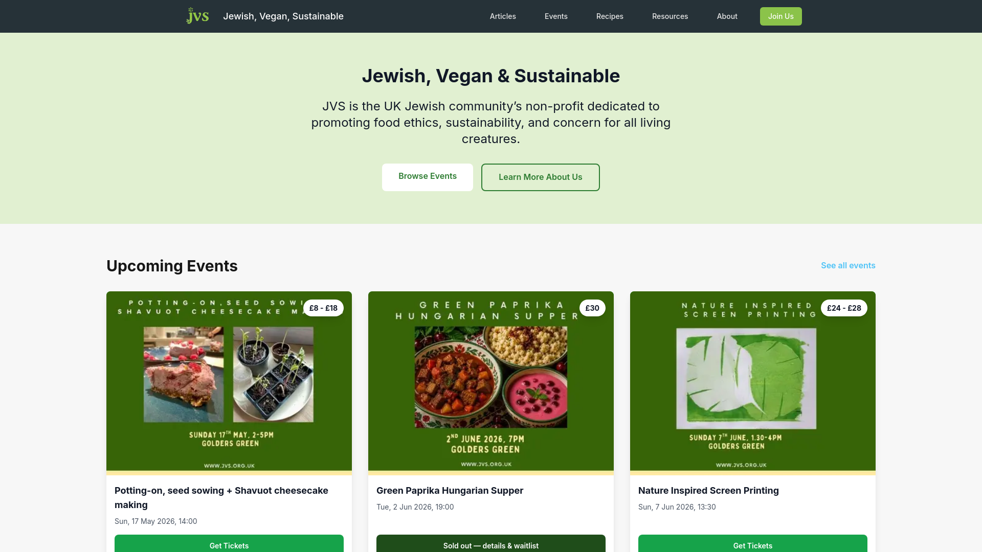 Website screenshot