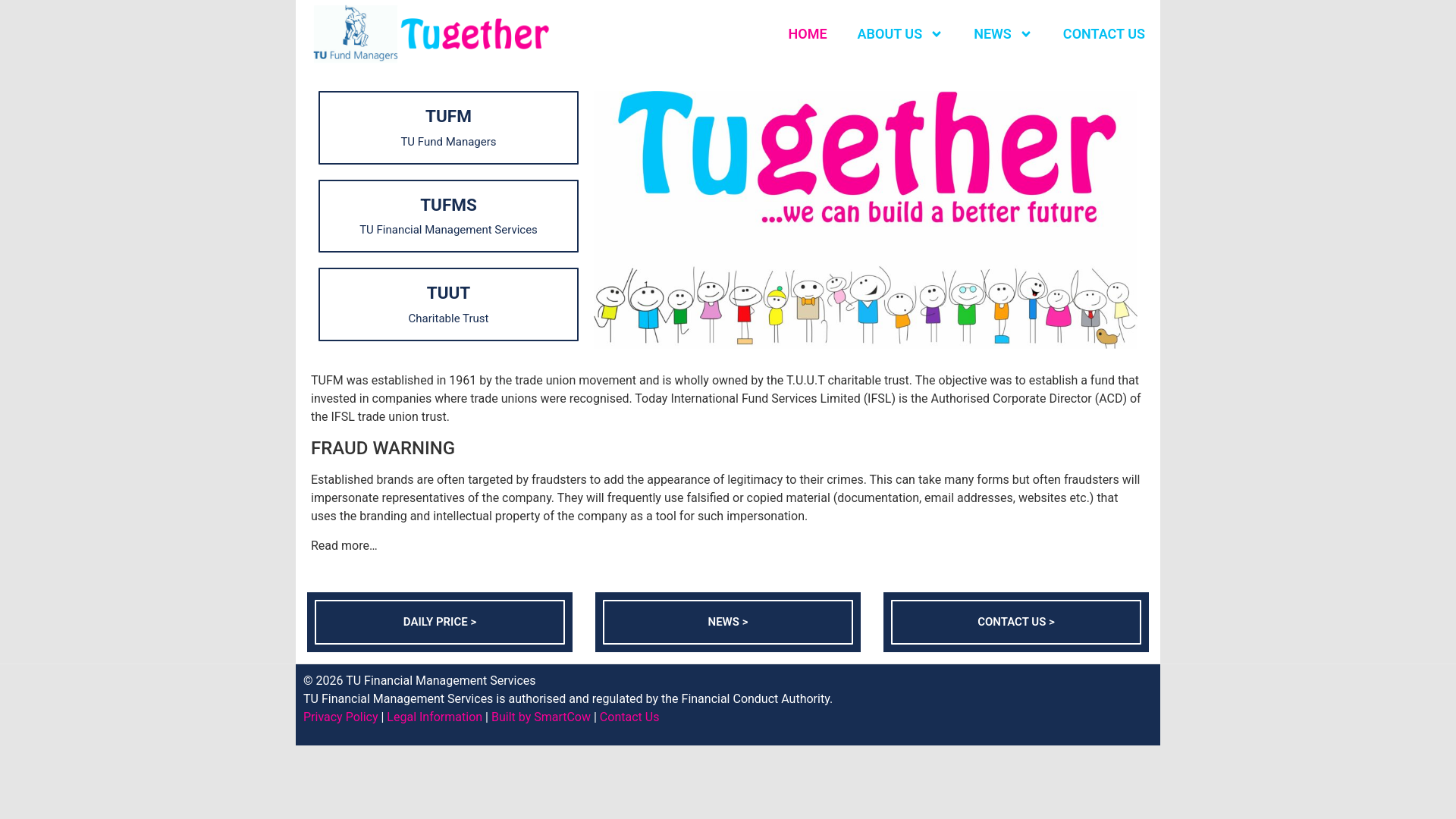 Website screenshot