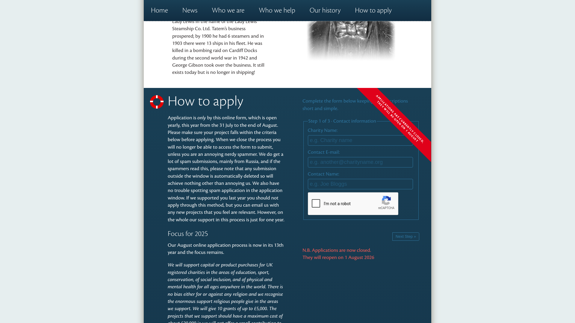 Website screenshot
