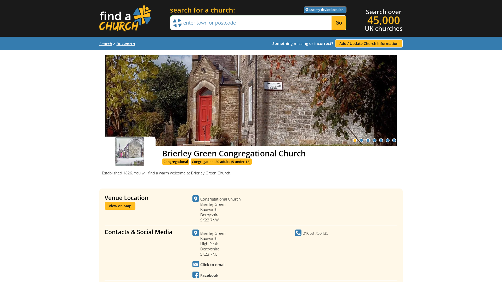 Website screenshot