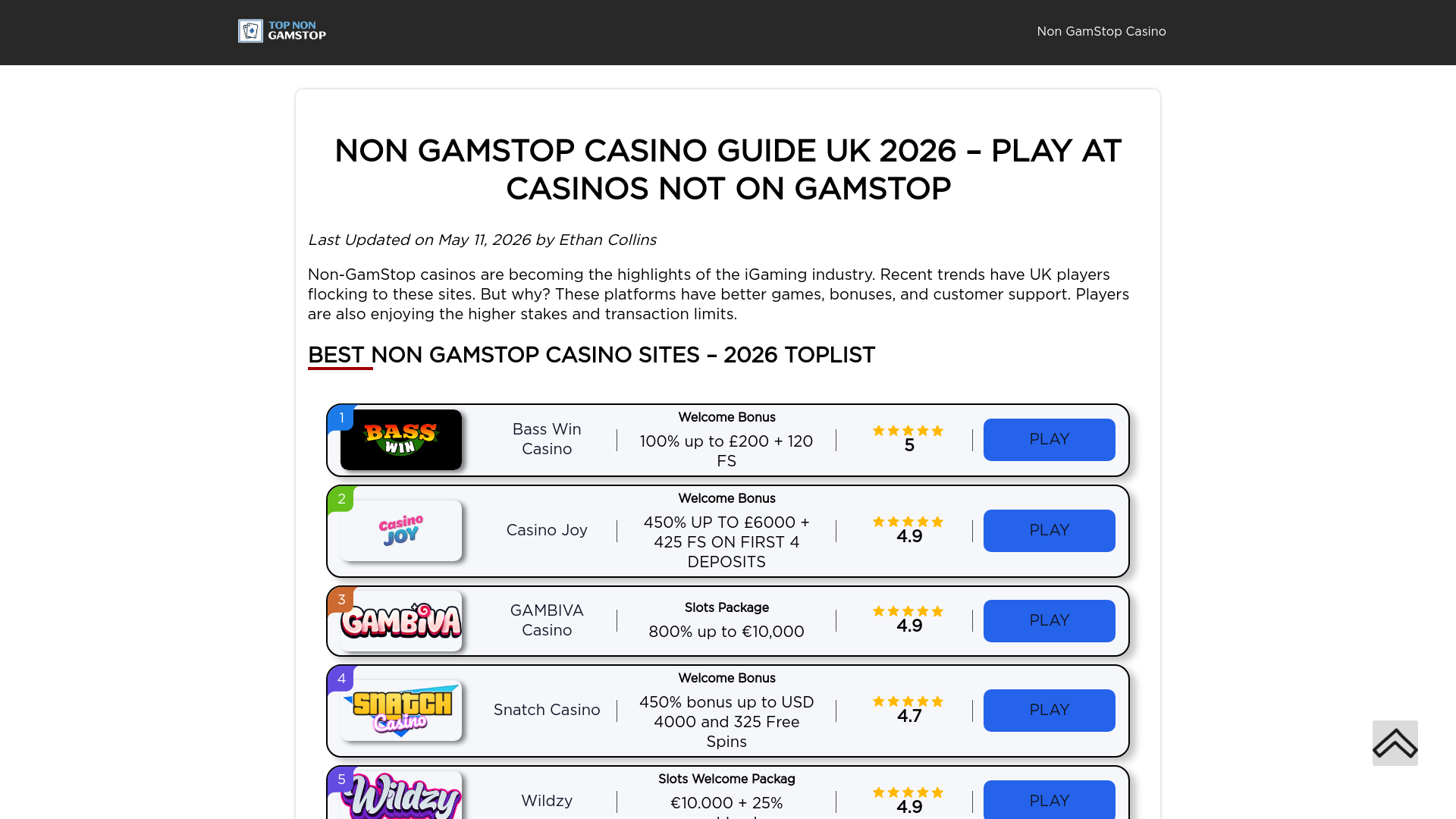 Website screenshot