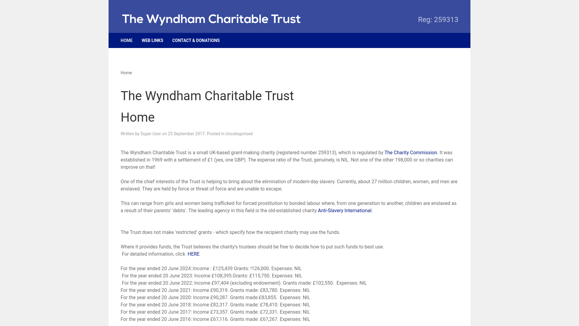 Website screenshot