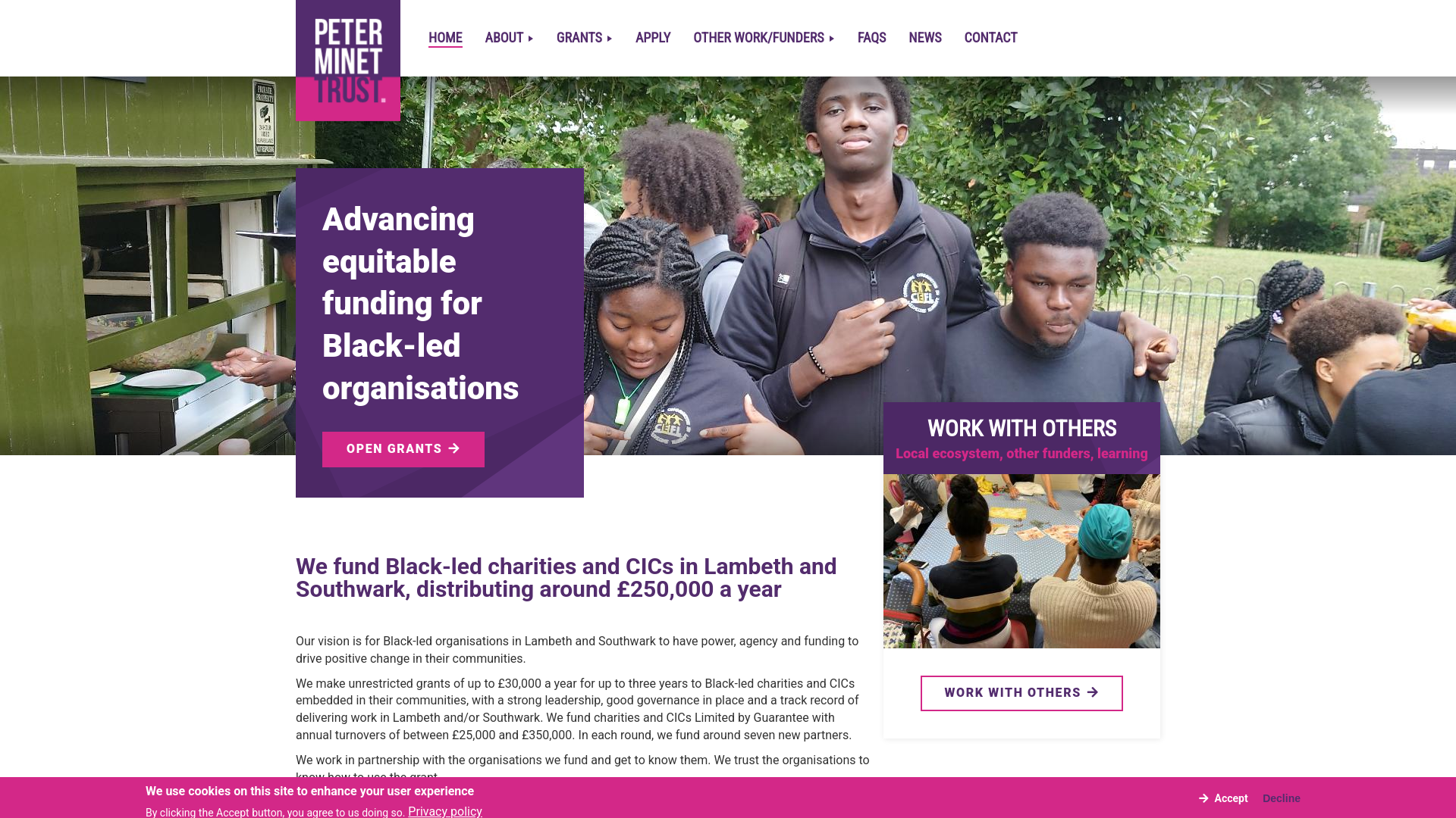 Website screenshot