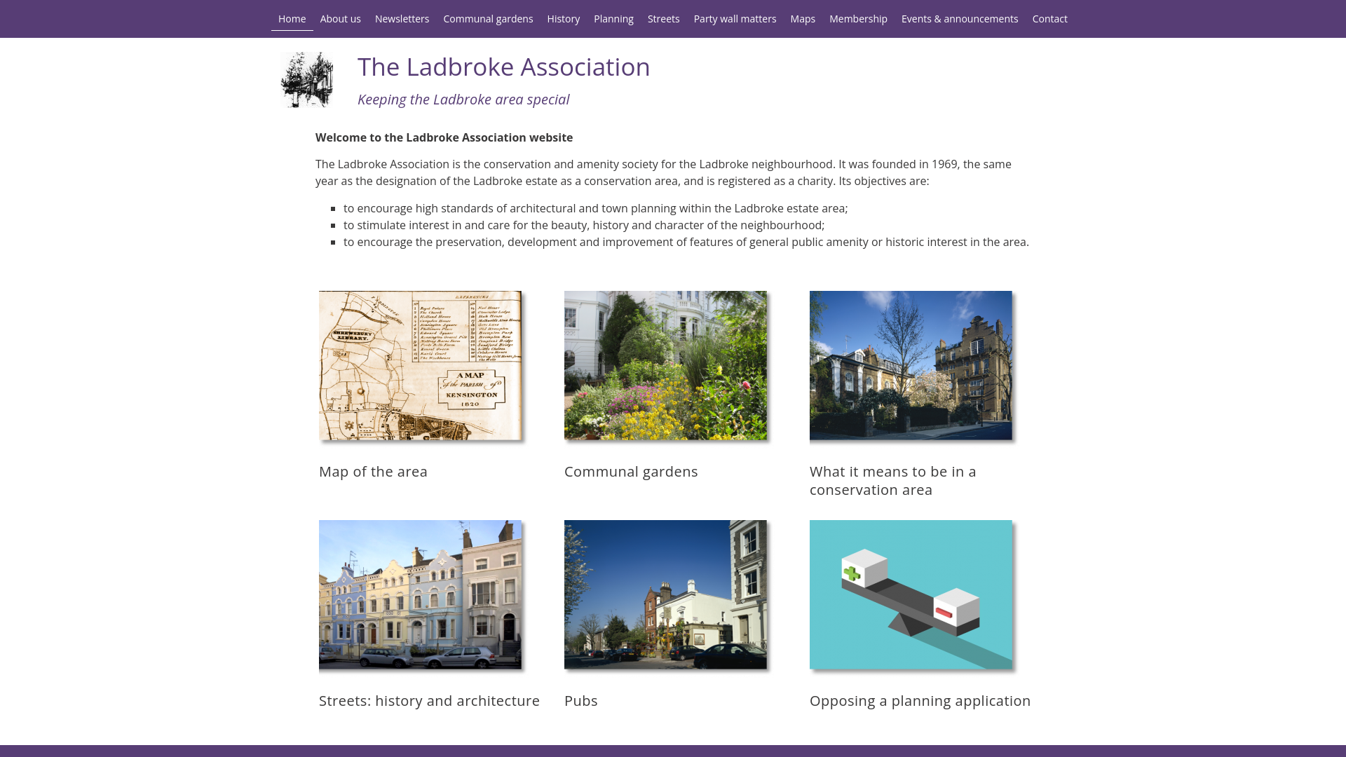 Website screenshot