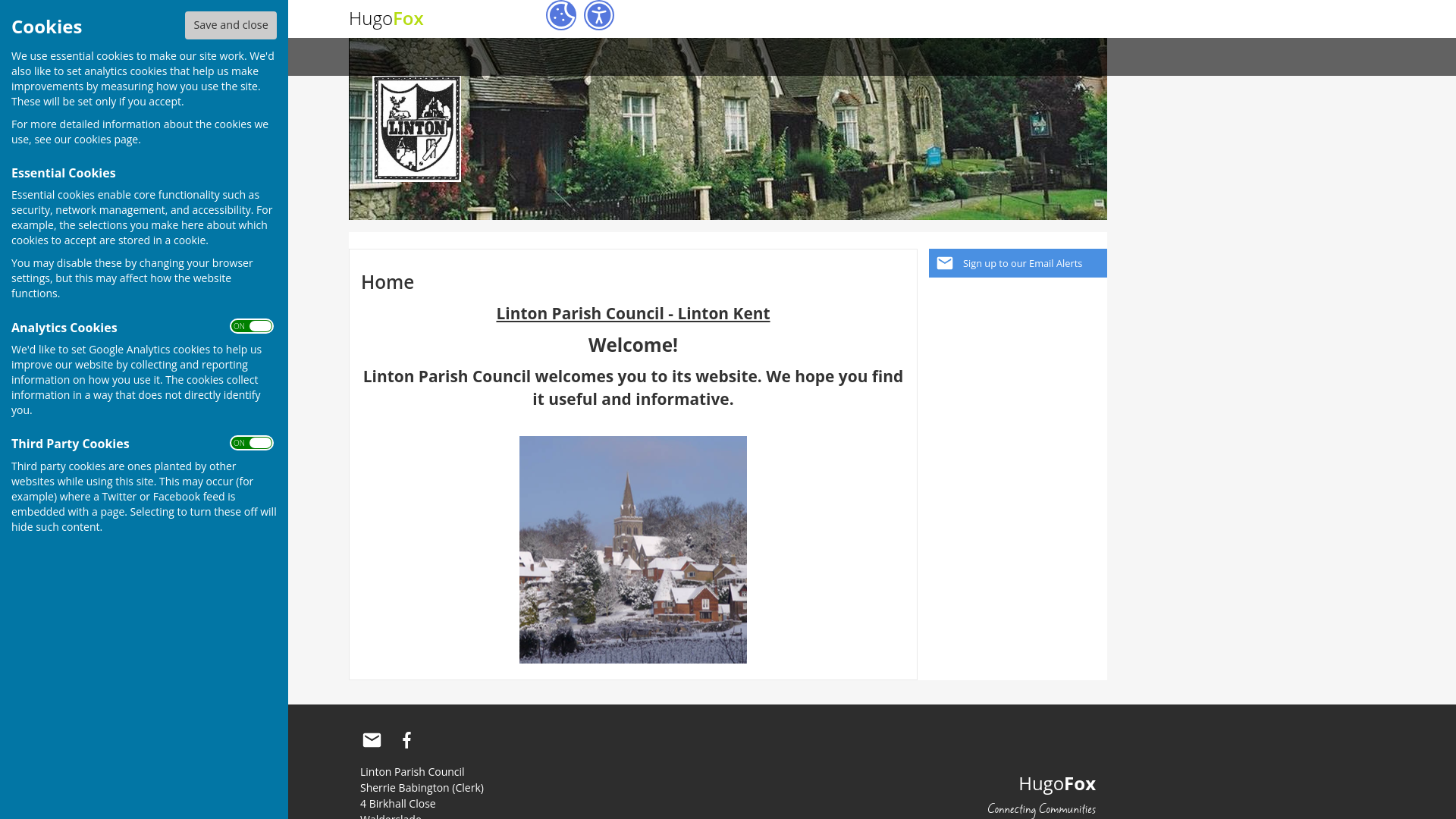 Website screenshot