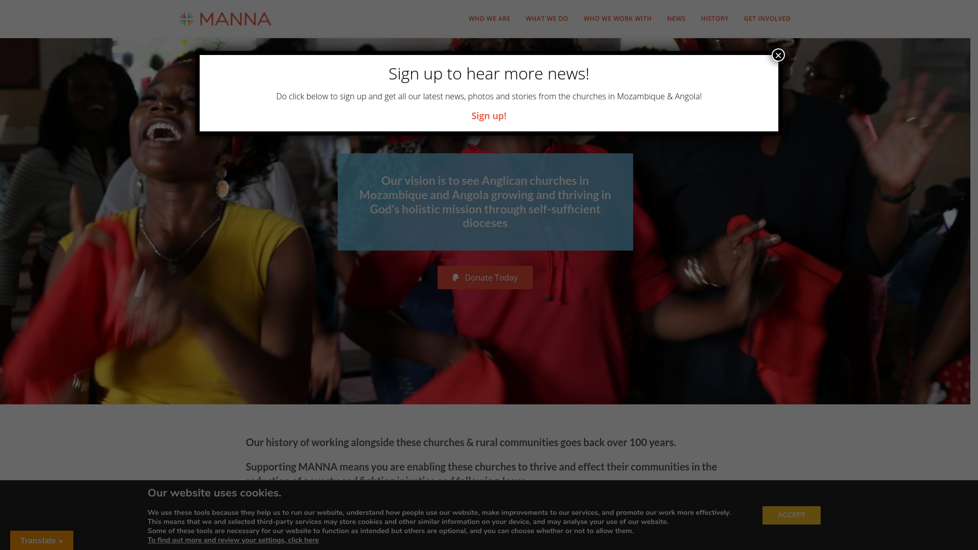 Website screenshot