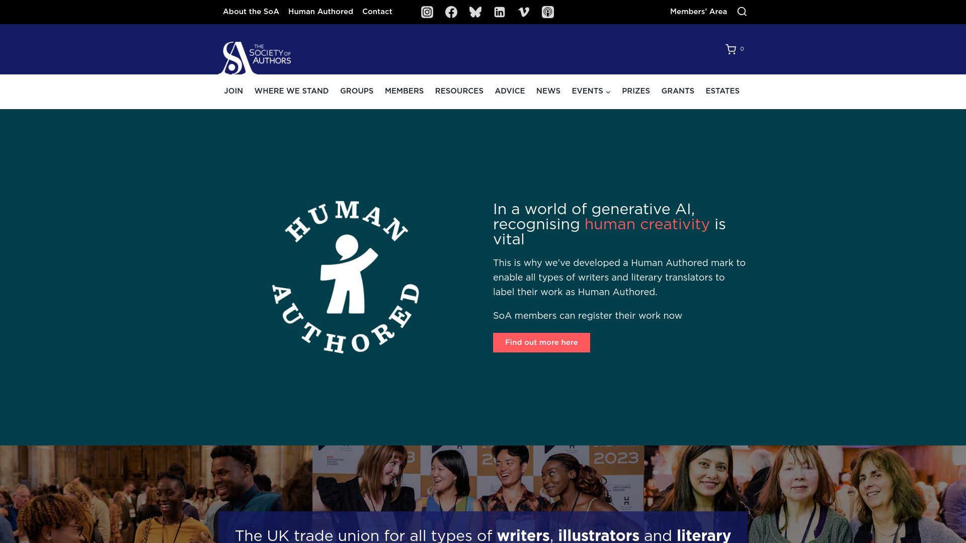 Website screenshot