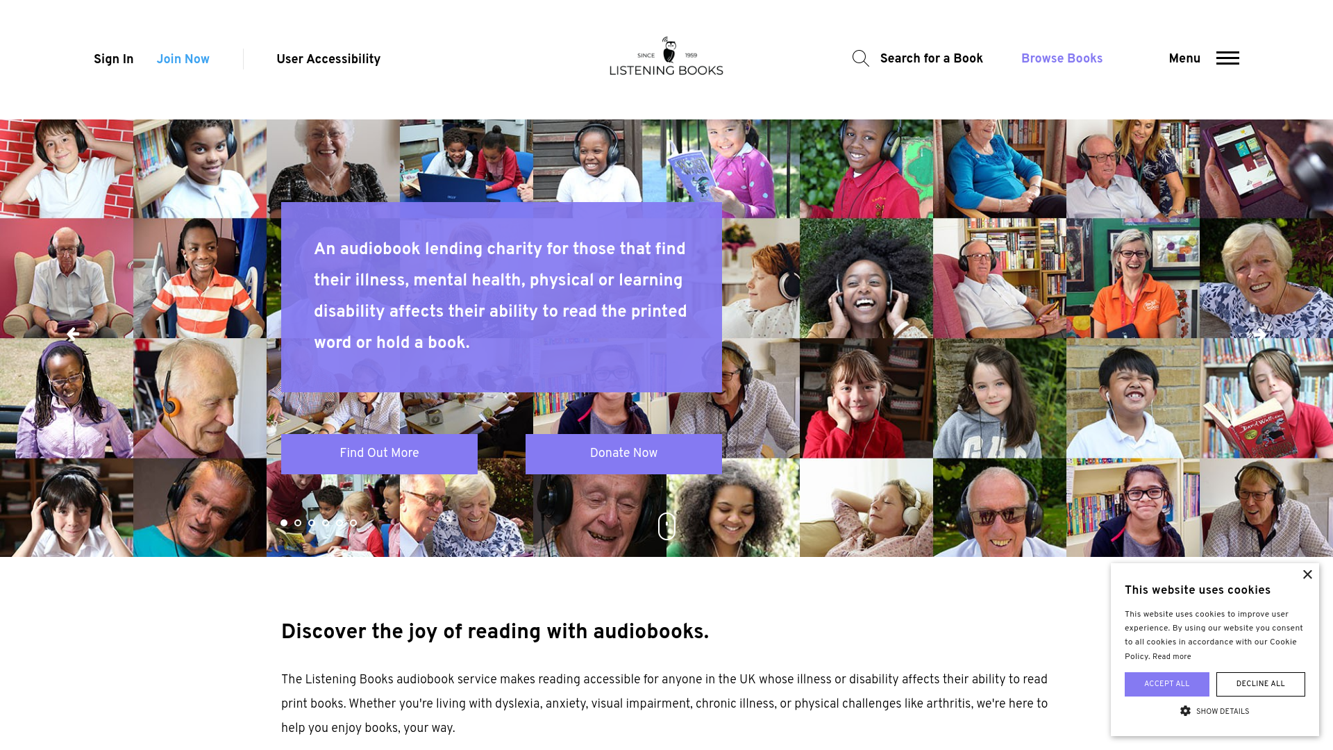 Website screenshot